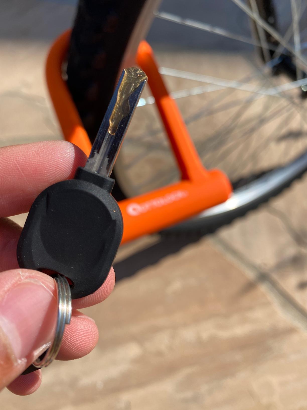 OTTOLOCK Sidekick Compact U-Lock, Orange customer photo 1