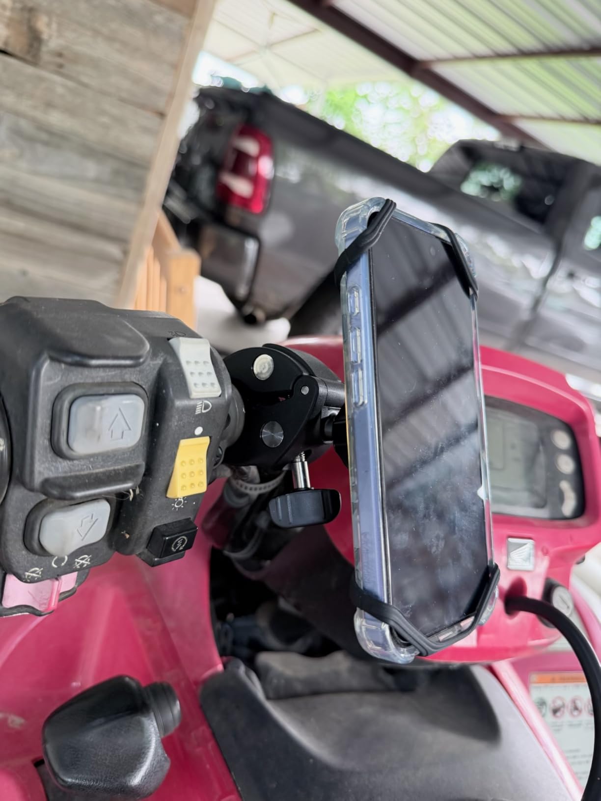 Upgraded 2026 Bicycle & Motorcycle Phone Mount - The Most Secure & Reliable Bike Phone Holder for iPhone, Samsung or Any Smartphone. Stress-Resistant & Highly Adjustable. x10 to Safeness & Comfort customer photo 1