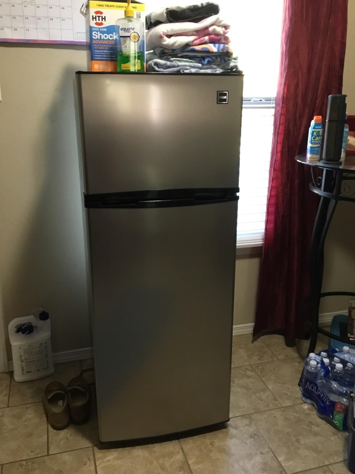 ARCTIC CHEF ACFR725AMZ6COM 2 Door Apartment Size Refrigerator with Freezer, Stainless customer photo 2