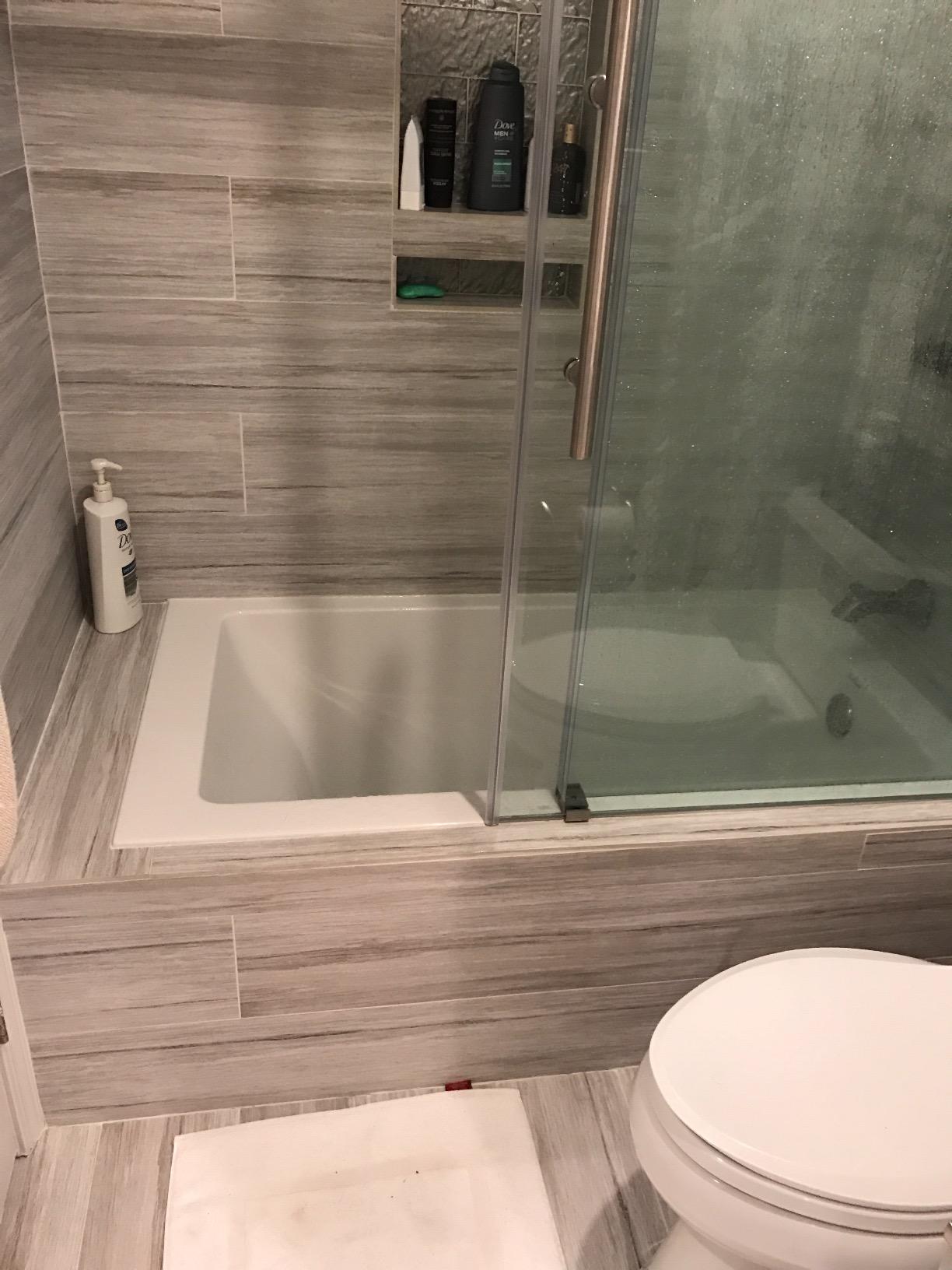 Fine Fixtures Drop In White Soaking Bathtub, Fiberglass Acrylic Material, 60