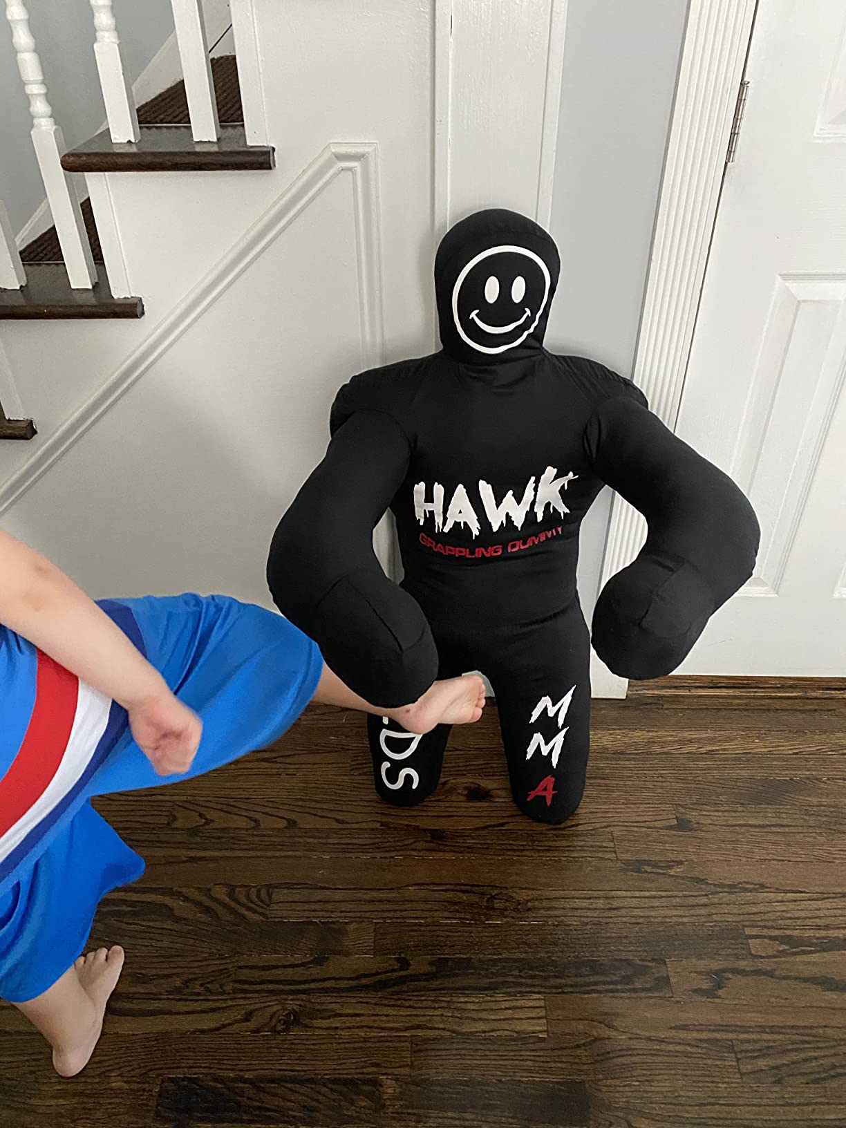 Hawk Sports Kids Grappling Dummy for Fitness & Training, Pose, Strike & Throw Wrestling Dummy for Kids, 3 ft. Punching Dummy for MMA, Jiu-Jitsu, Judo, Karate & Wrestling Practice & Sparring customer photo 2