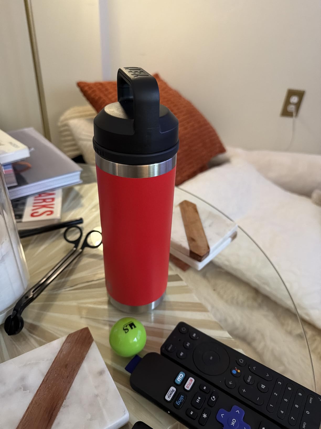YETI Rambler 18 oz Bottle, Leakproof, Vacuum Insulated, Stainless Steel with Chug Cap, Stainless customer photo 1