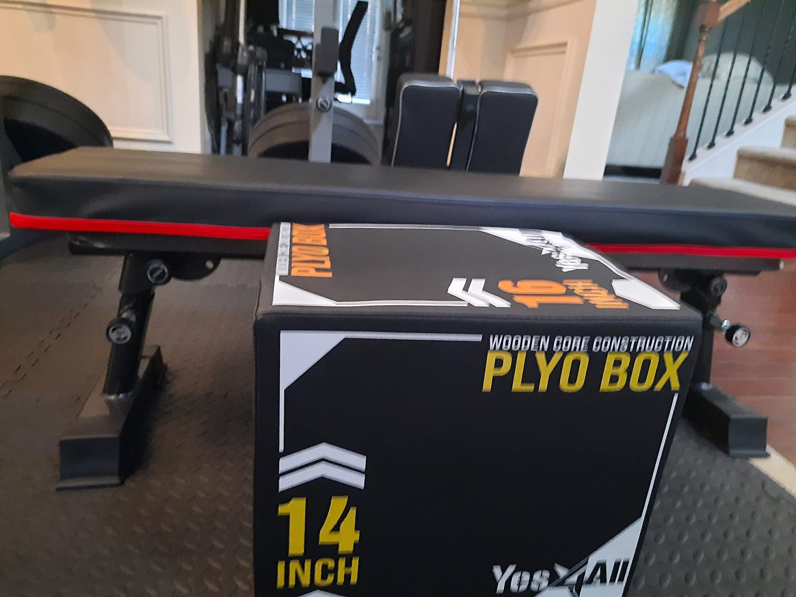 Yes4All 3-in-1 Soft-Padded Plyo Box With Wooden Core, Non-Slip Multi-Use Cushioned Plyometric Jump Box with Vinyl Cover for Jumping, Conditioning, Strength Training customer photo 2