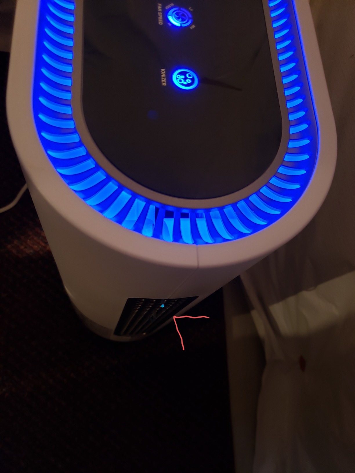 AZEUS Air Purifier for Wildfire Smoke, UV-C HEPA for Home Large Room, White customer photo 1