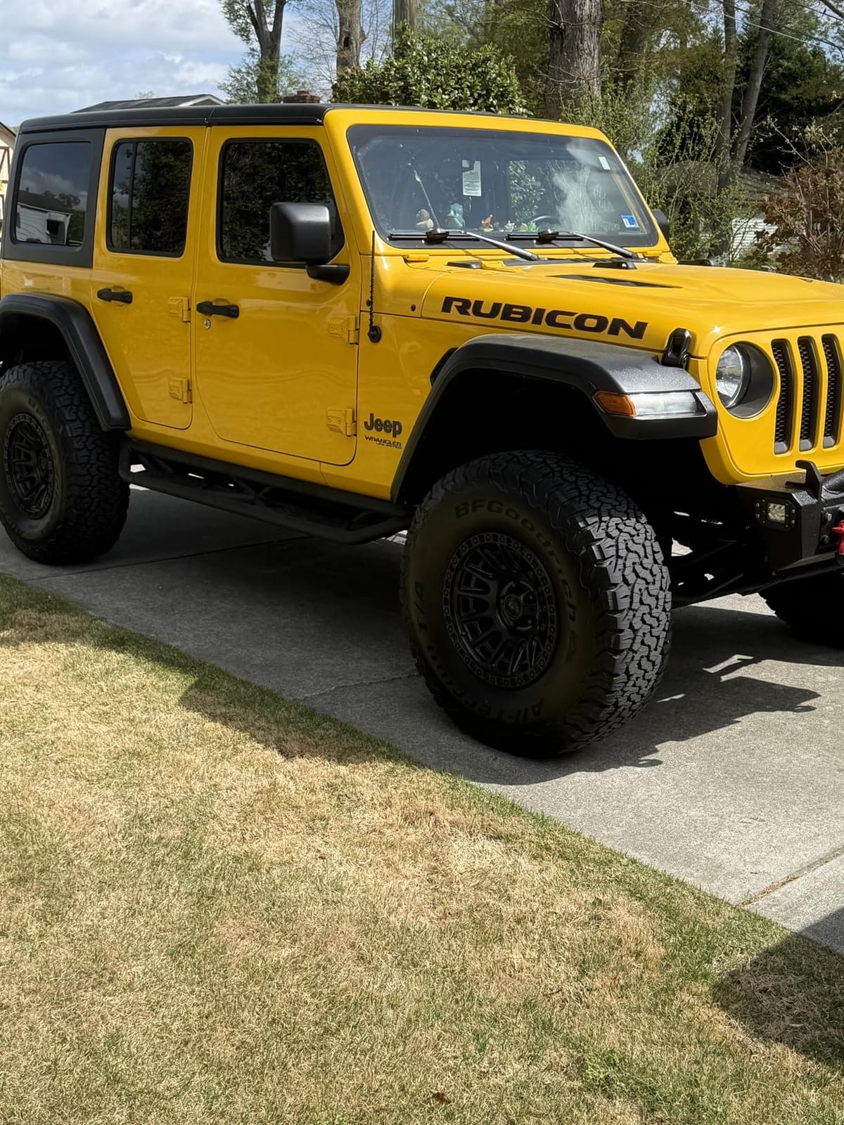 Hooke Road Wrangler JL Side Steps Running Boards Slider Rails for 2018-2025 Jeep Wrangler JL Unlimited 4 Doors customer photo 2