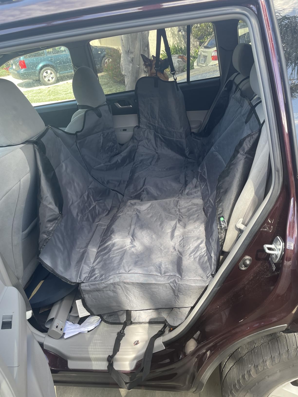 Mancro Dog Car Seat Cover for Back Seat, Waterproof Dog Hammock for Car customer photo 1