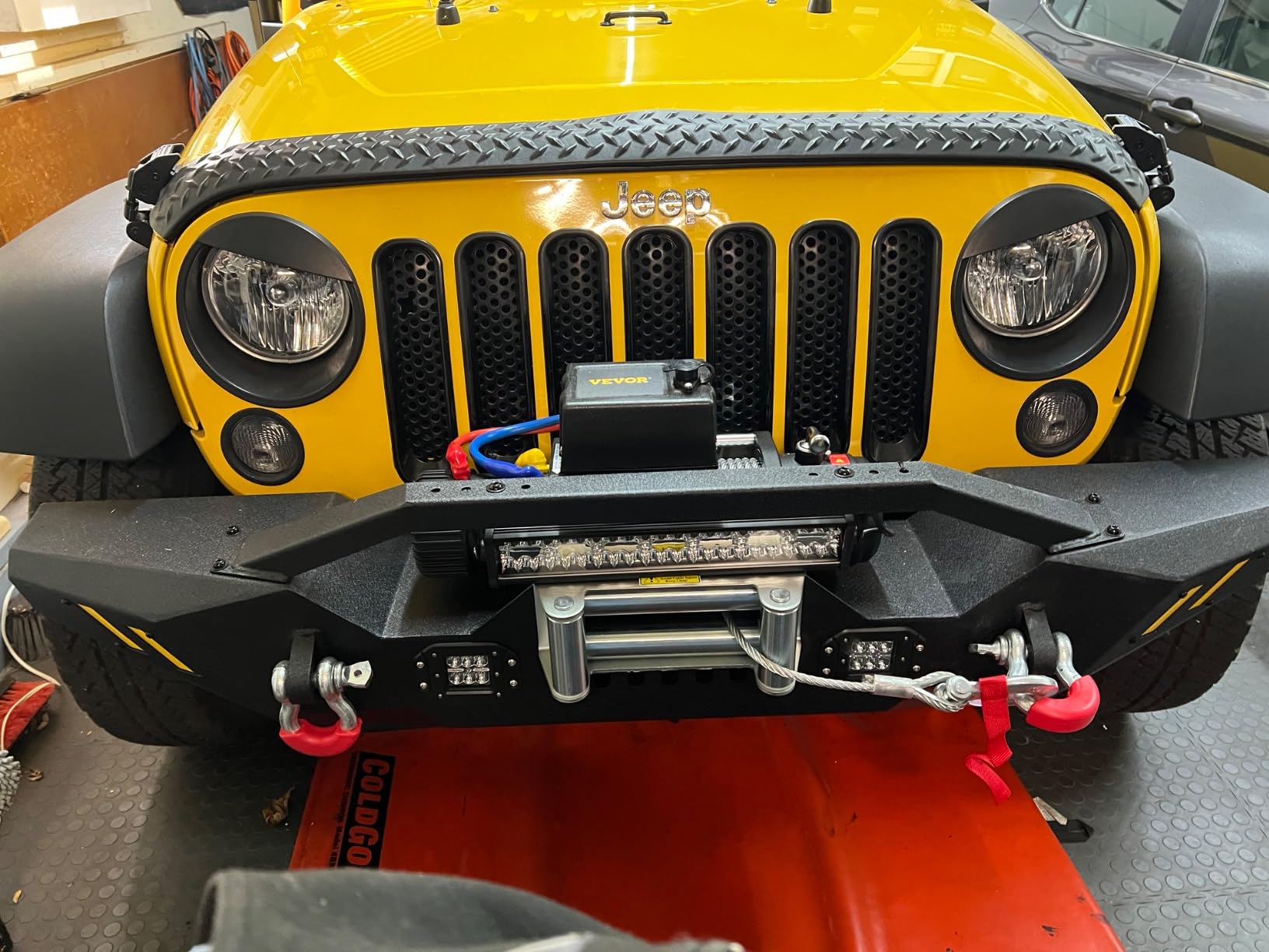 VEVOR Electric Winch 12000 lbs 12V DC Truck Winch 0.36in x 85ft Steel Cable customer photo 2