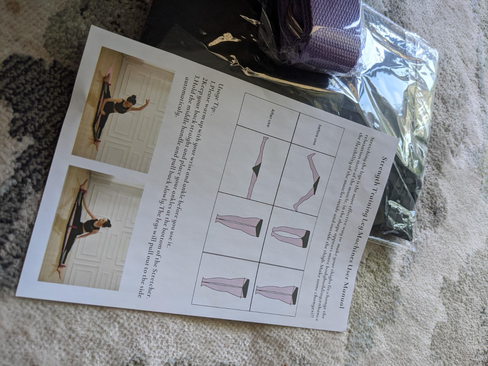 AmazeFan Leg Stretcher, 3 Bar Leg Split Stretching Machine, Flexibility Stretching Equipment for Ballet, Yoga, Dance, Martial Arts, MMA, Home Gym Exercise[US. Patent Design] customer photo 2