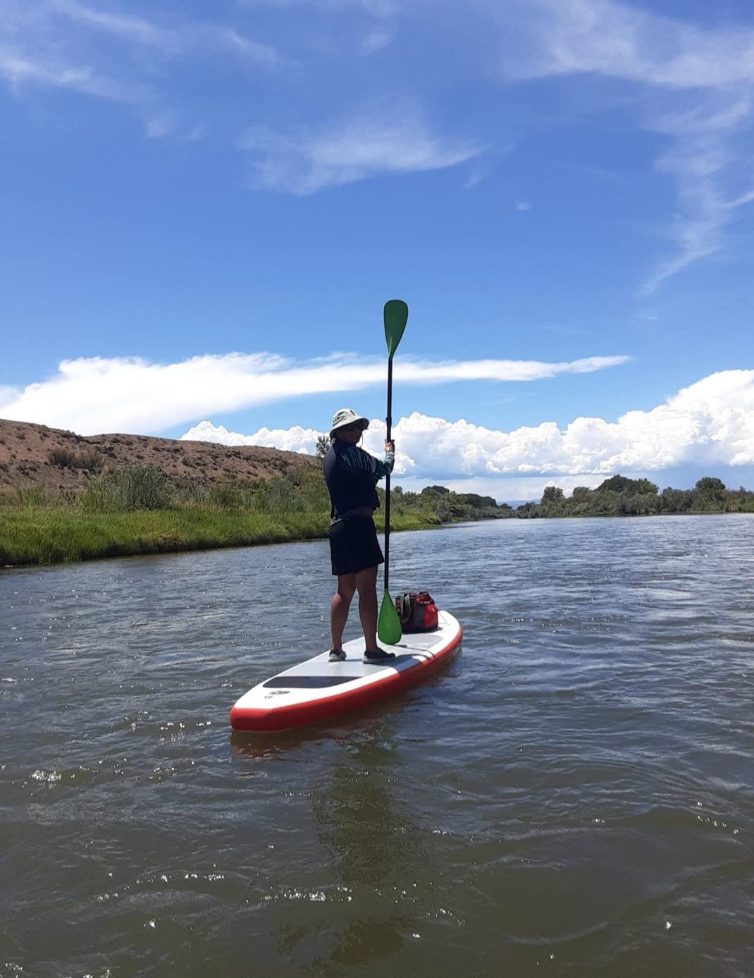 YVLEEN SUP Paddle Board Paddle,Stand up Paddleboard Paddles Adjustable Aluminum 4-Piece Floating Kayak Paddle,Convertible Paddle customer photo 1