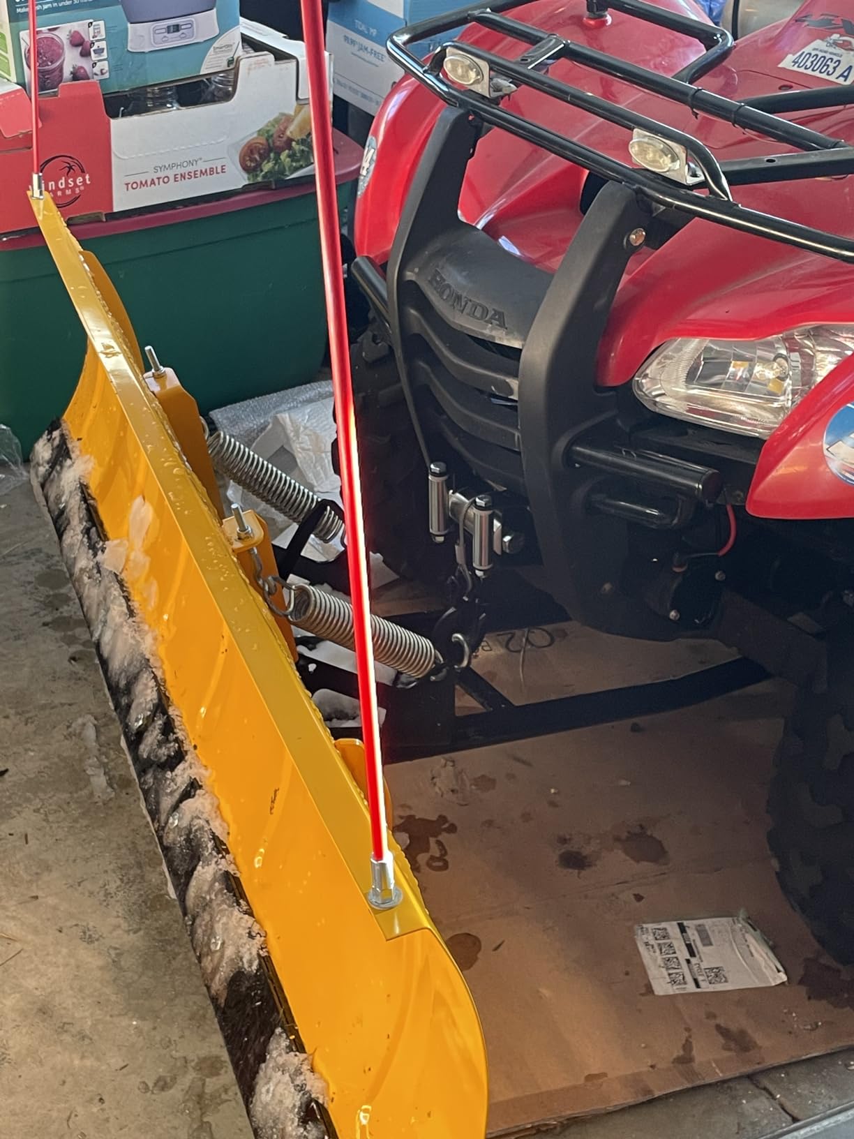 Massimo 60-Inch Universal ATV/UTV Snow Plow Kit – Steel Blade with Push Frame and Mount Plate, 5-Position Angle Adjustment customer photo 2