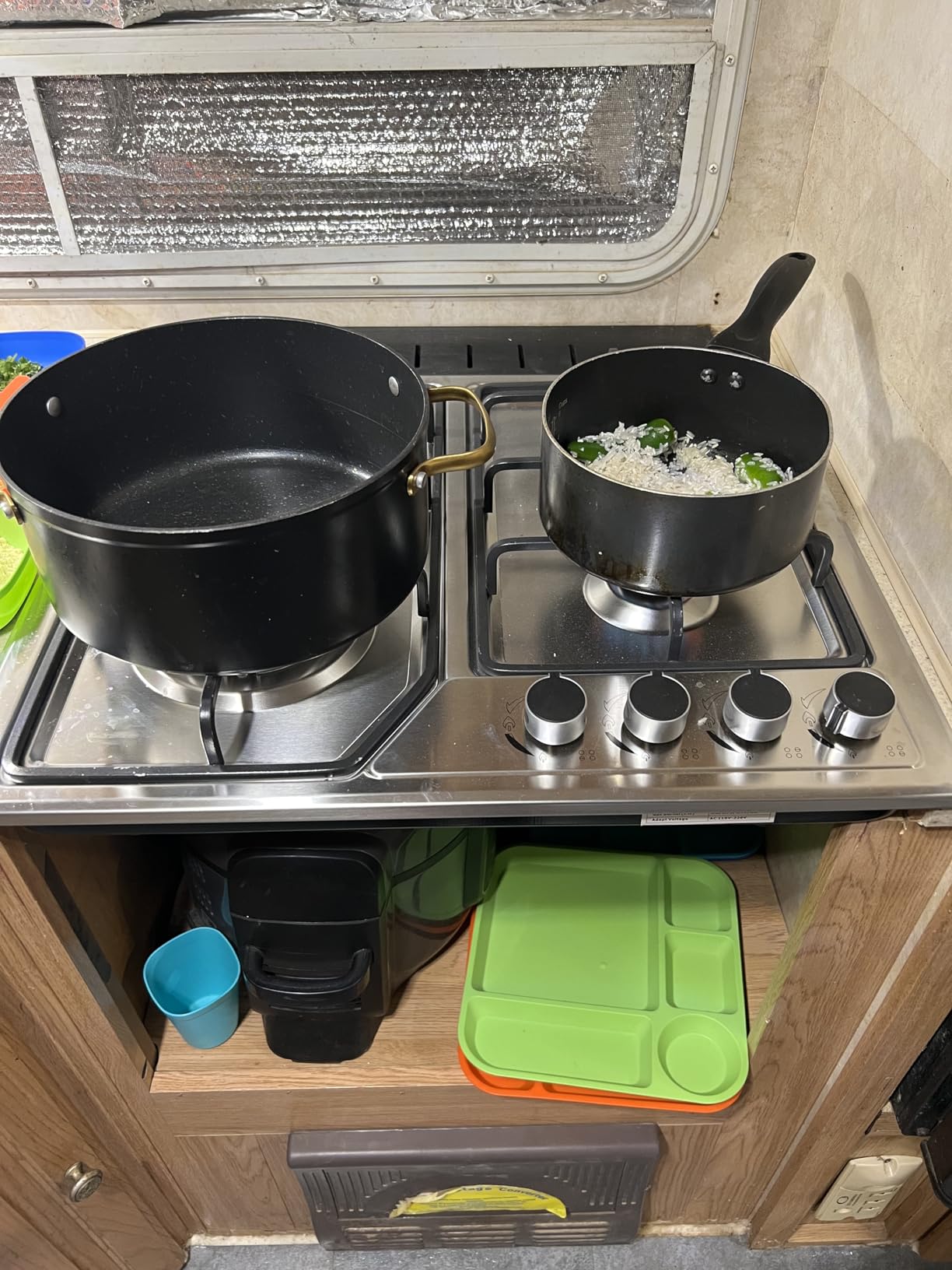 22″x20″ Built in Gas Cooktop 4 Burners Stainless Steel Stove with NG/LPG Conversion Kit Thermocouple Protection and Easy to Clean (20Wx22L) customer photo 1