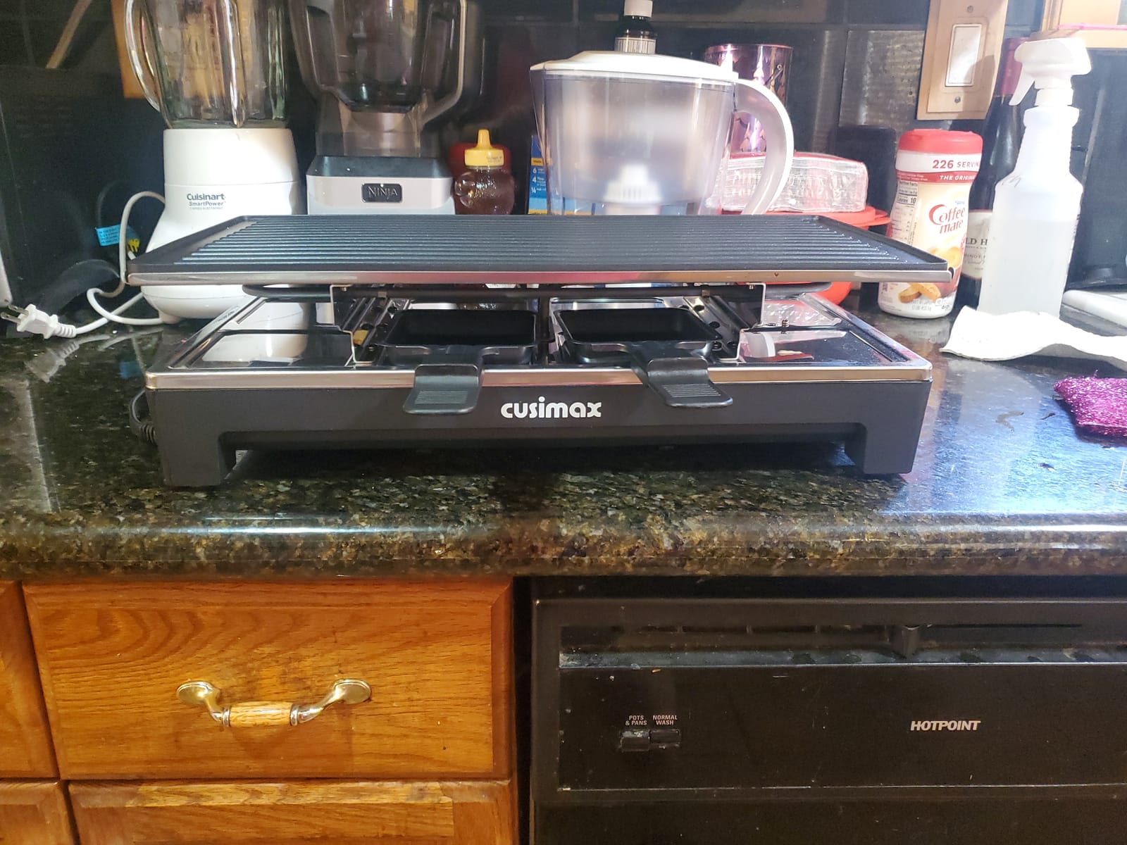 CUSIMAX Raclette Grill Electric Grill Table Portable 2in1 Korean BBQ Grill customer photo 2