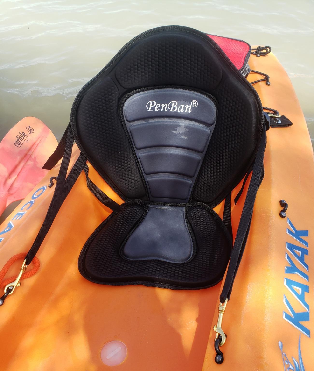 Universal Deluxe Kayak Seat Cushion with Storage Bag for Kayak customer photo 1