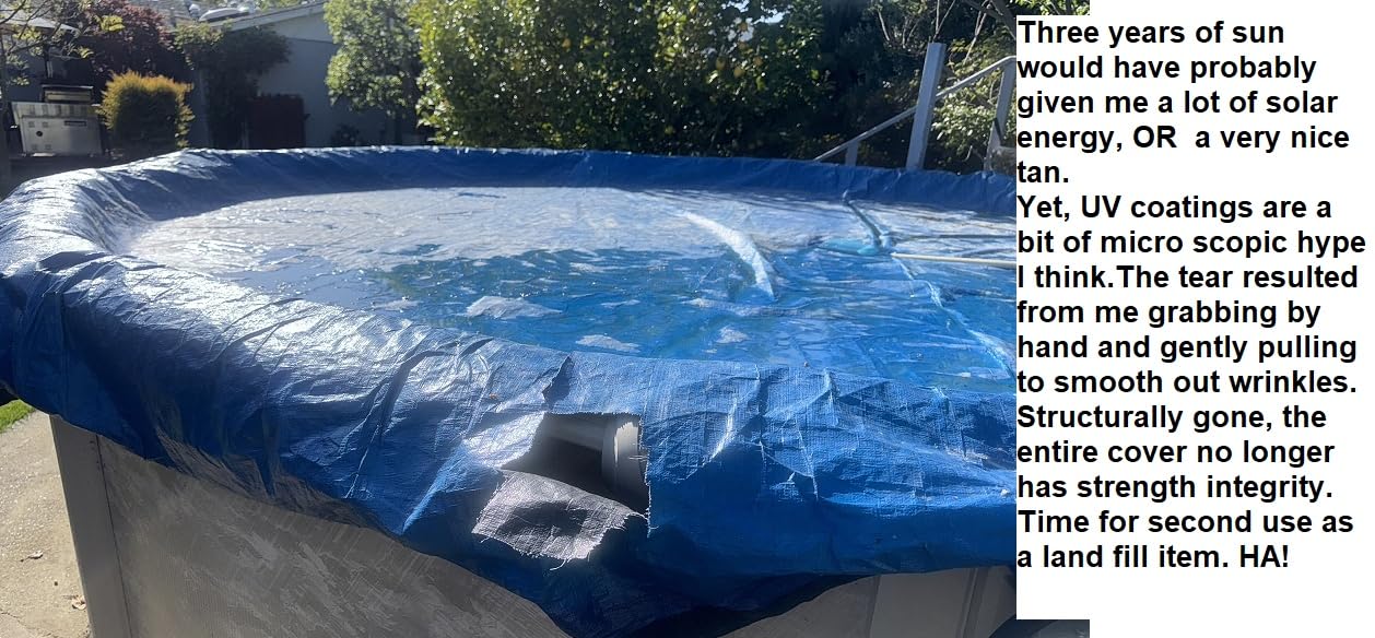 Winter Pool Cover 24 ft Round for Above Ground | Extra Thick & Durable Above-Ground Pool Cover | Sapphire Series of Premium Cold- and UV-Resistant Pool Cover | by Yankee Pool Pillow customer photo 2