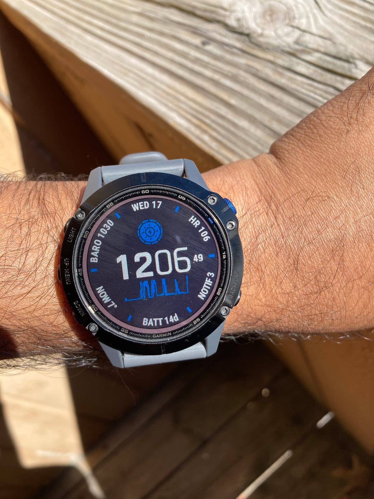 Garmin 010-02410-10 Fenix 6 Pro Solar, Multisport GPS Watch with Solar Charging Capabilities, Advanced Training Features and Data, Black with Slate Gray Band customer photo 1