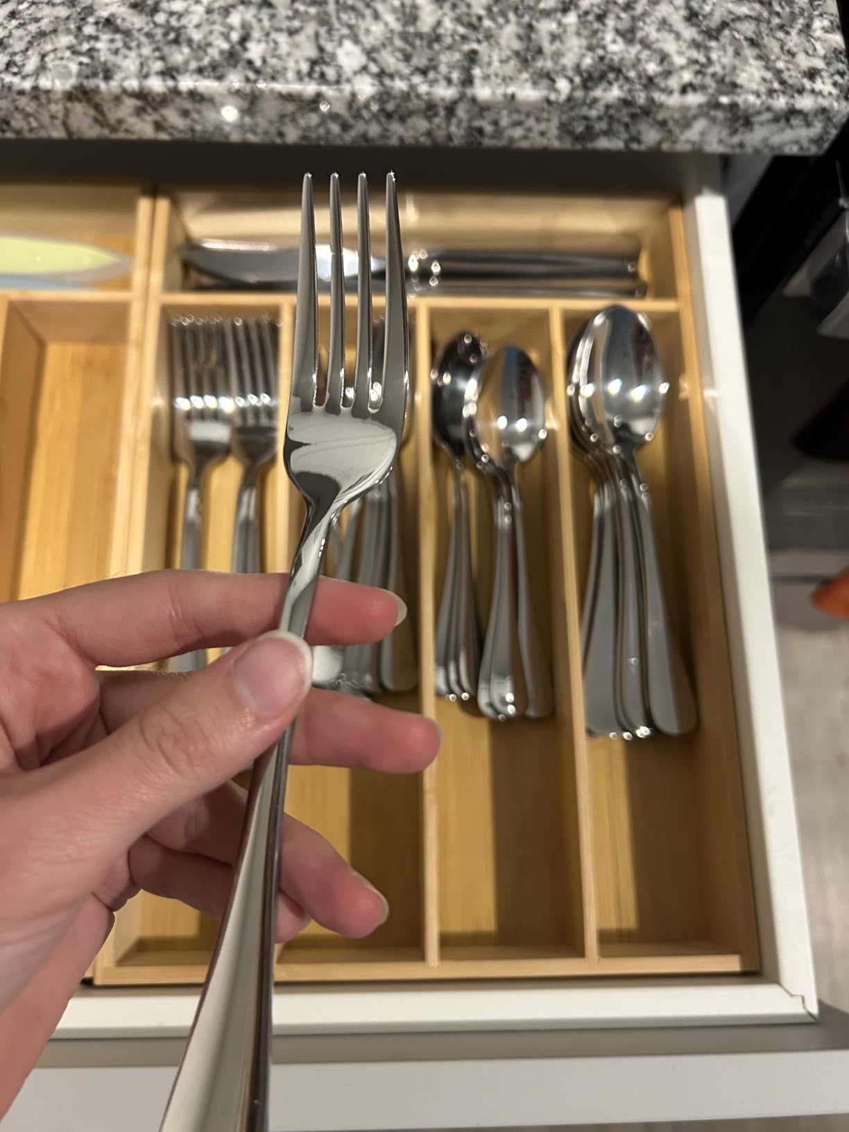 Silverware Set for 8, 40 Piece Stainless Steel Flatware Utensil Cutlery Set customer photo 2