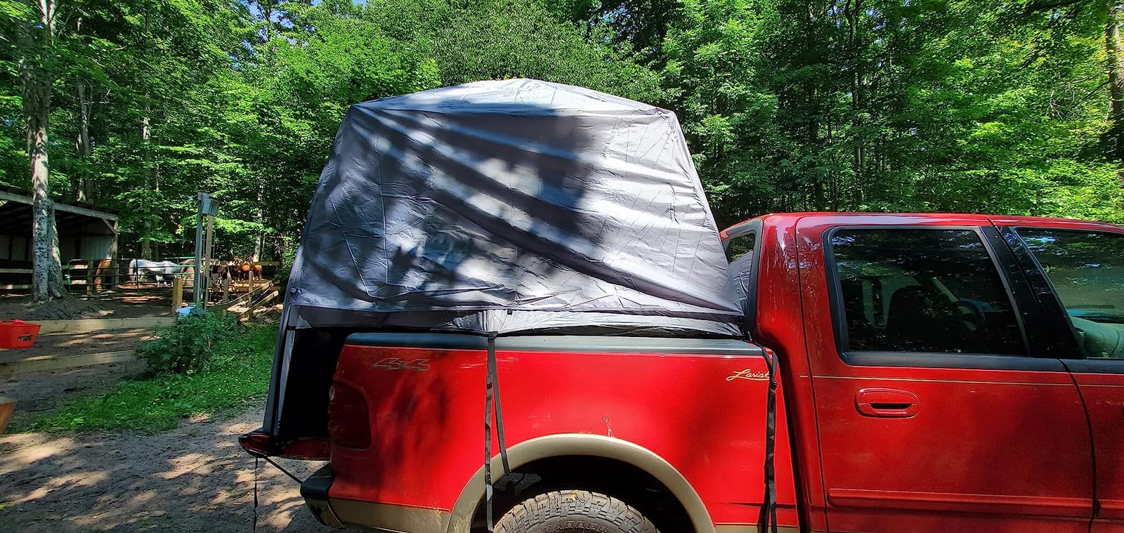 Fofana Truck Bed Instant Tent - Full Size, Gray, 2-Person - Instant Pop-Up Setup & Truck Bed Tent Pop Up for Pickup Camping & Outdoor Adventures customer photo 2