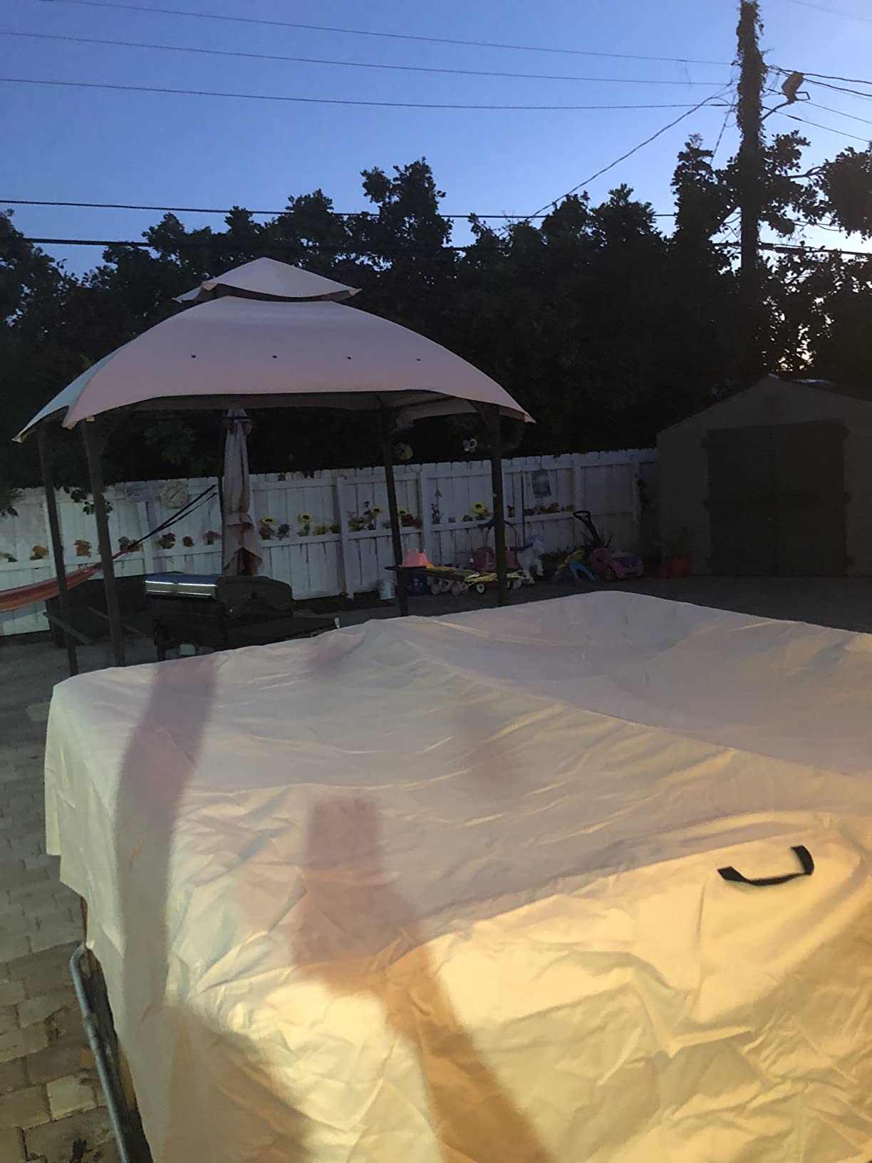 Porch Shield Waterproof Outdoor Hot Tub Cover SPA Protector 80 x 80 inch customer photo 2