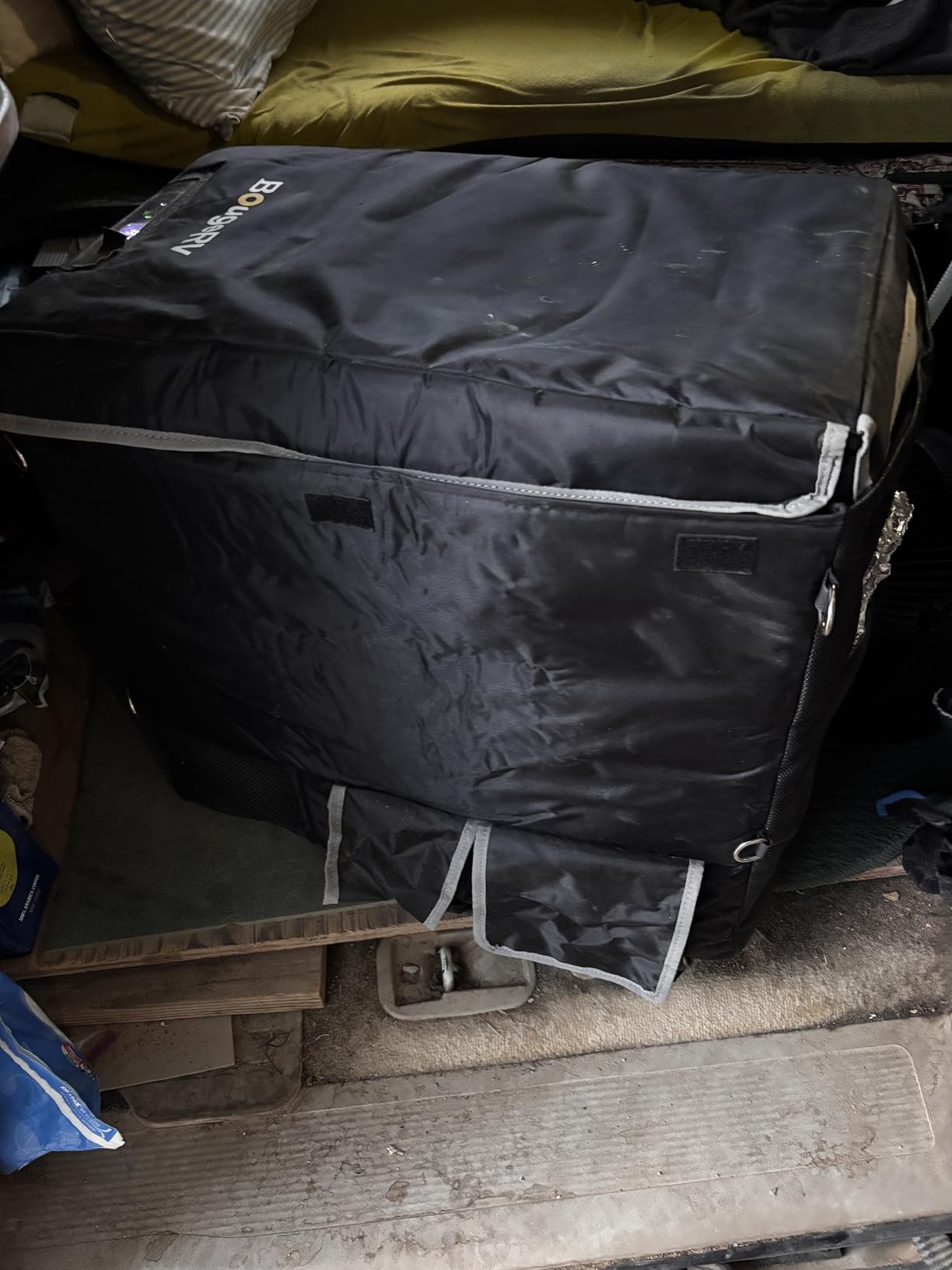 BougeRV 53 Quart Insulated Protective Cover, 12 Volt Portable Refrigerator Cover, Car Freezer Cover (Refrigerator NOT Included) customer photo 1