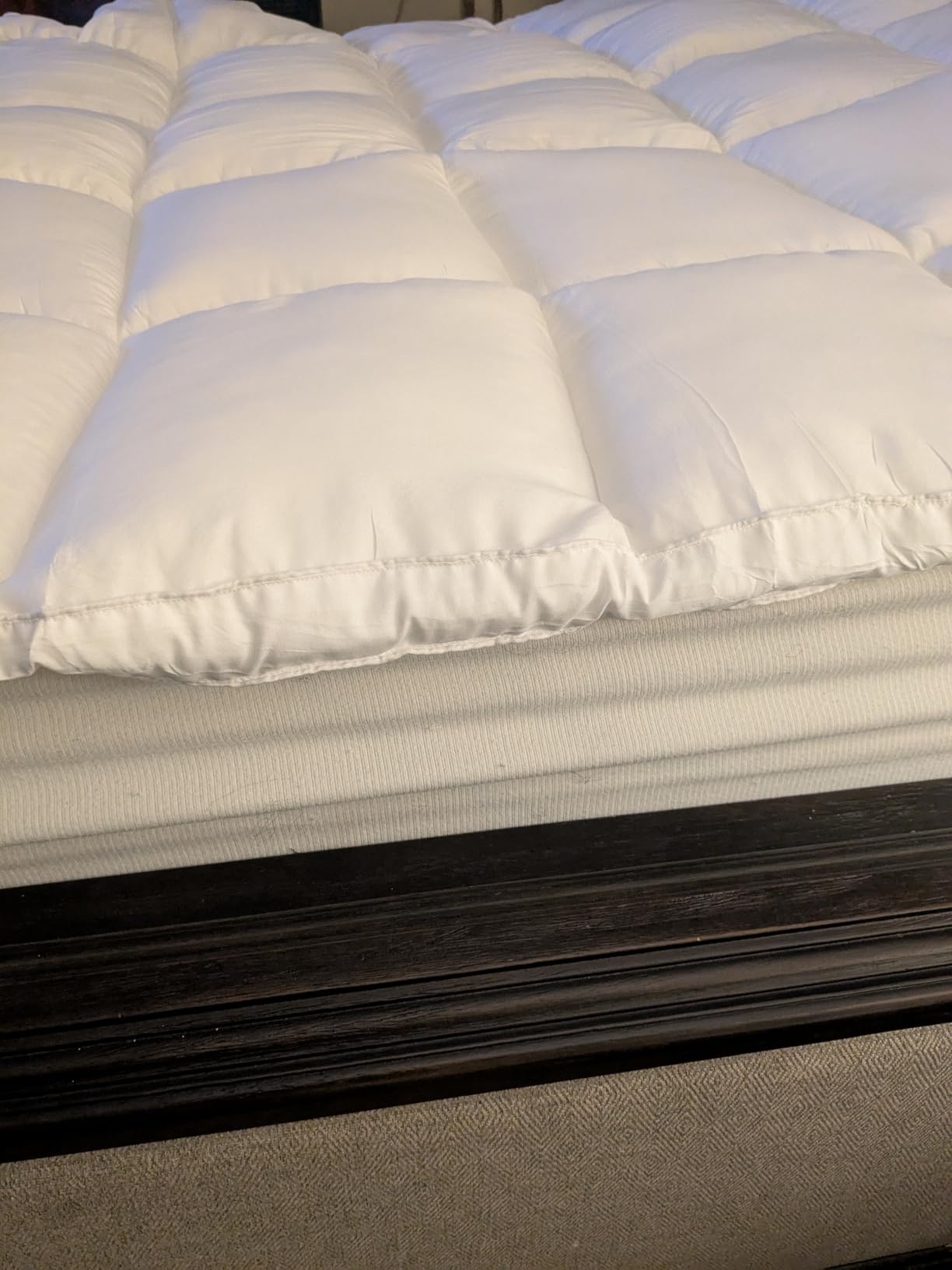1400 GSM RV Short Queen Mattress Topper, Extra Thick Cooling Pillow Top Pad customer photo 1