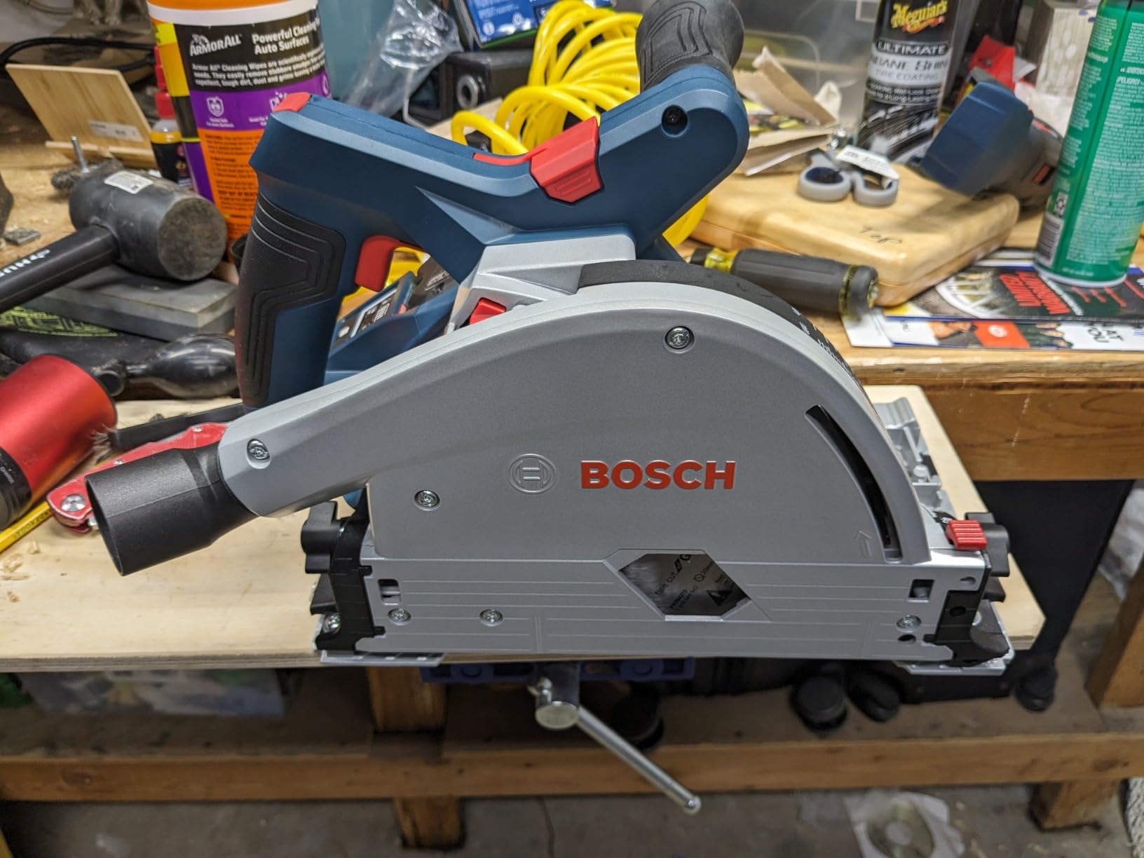 BOSCH GKT18V-20GCL14 PROFACTOR™ 18V Connected-Ready 5-1/2 In. Track Saw Kit with (1) CORE18V® 8 Ah High Power Battery customer photo 1