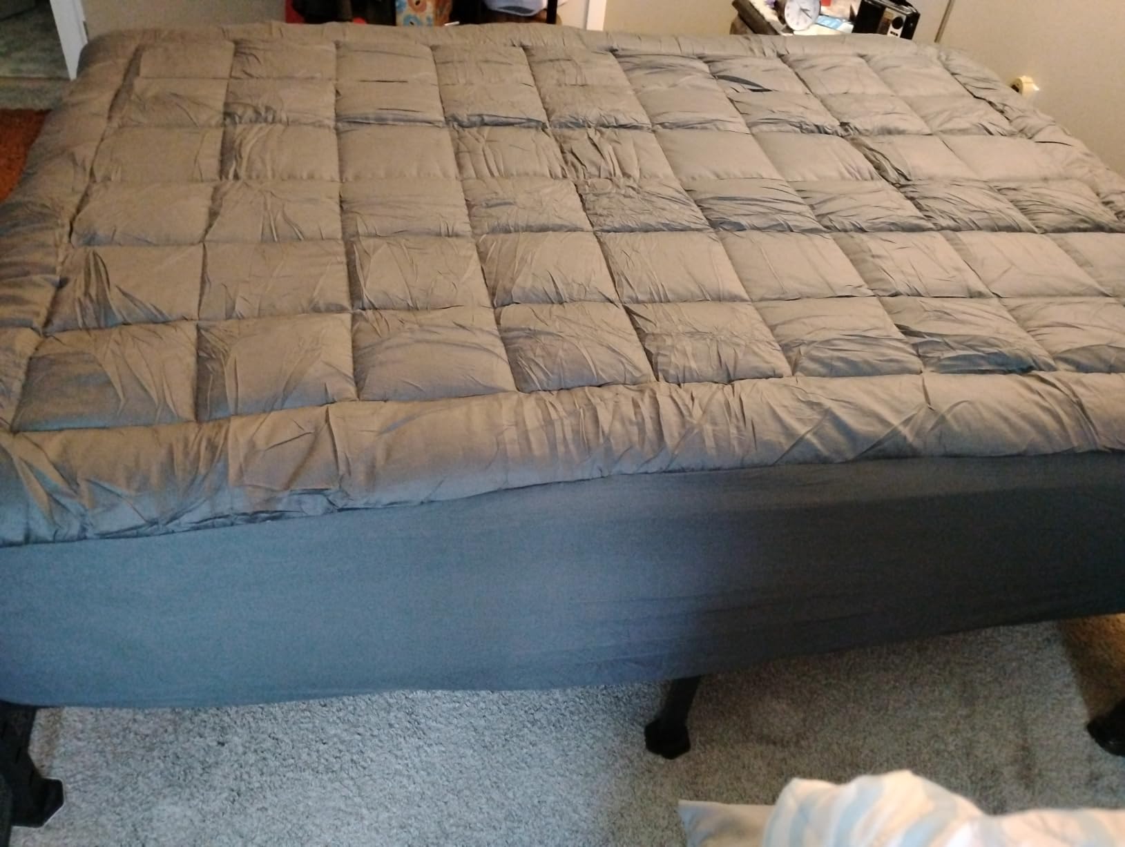 EASELAND RV Short Queen Mattress Pad Pillow Top Mattress Topper White customer photo 1