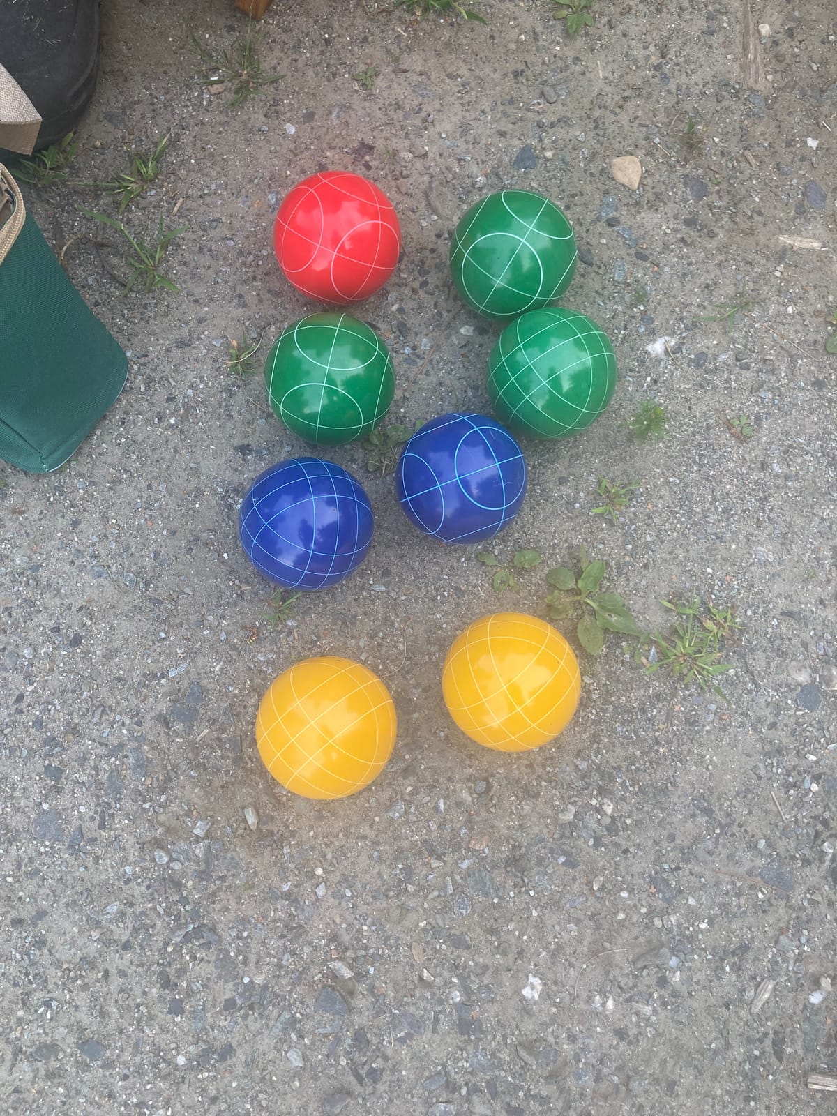 ApudArmis 100mm Bocce Ball Set, Boccia Outdoor Lawn Game for Beach Yard customer photo 1