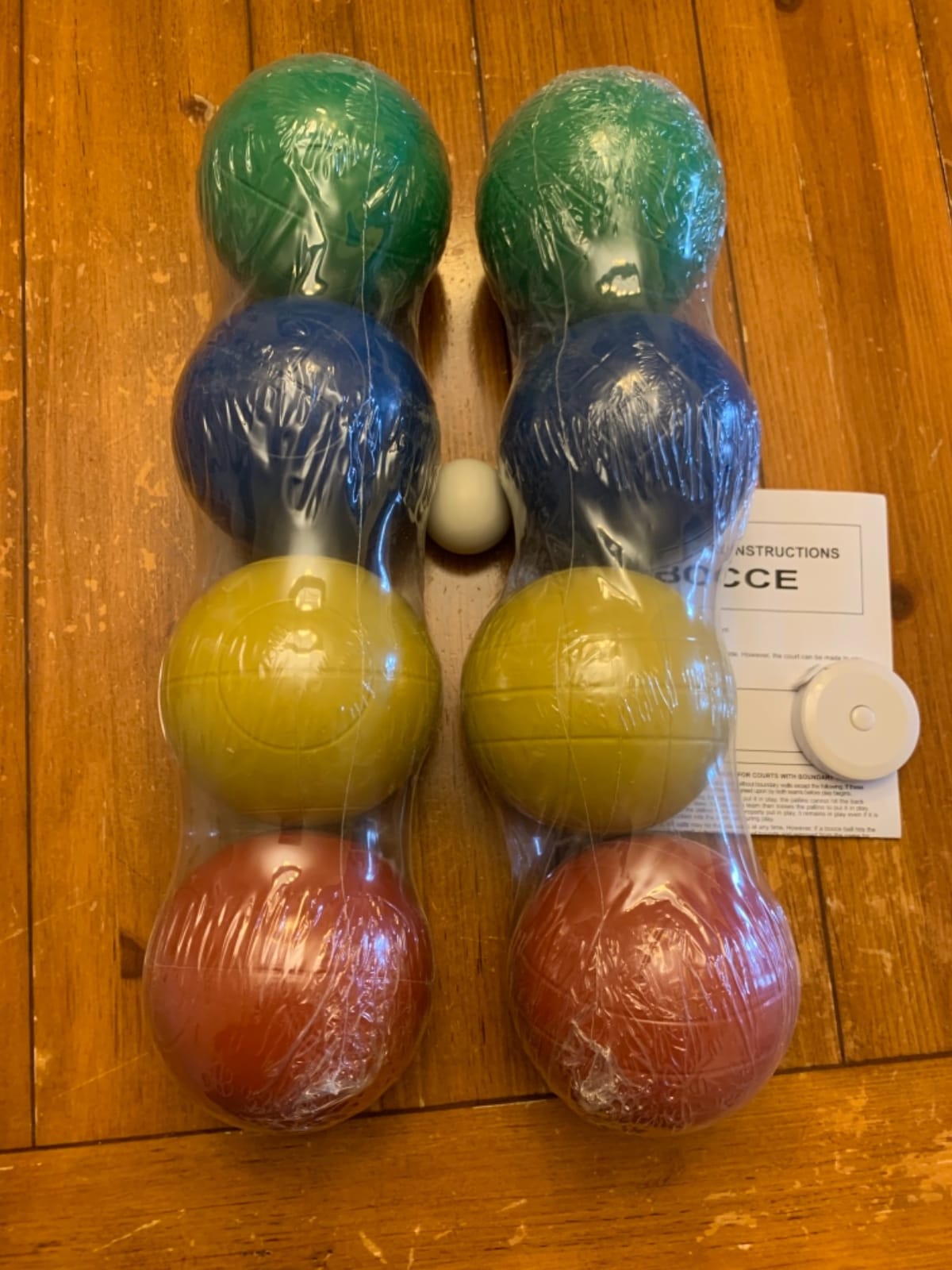 90mm Bocce Ball Set, 8 Premium PE Balls & Pallino Outdoor Game customer photo 2