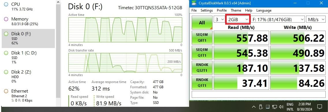 Timetec 1TB SSD 3D NAND SATA III 6Gb/s 2.5 Inch 7mm (0.28