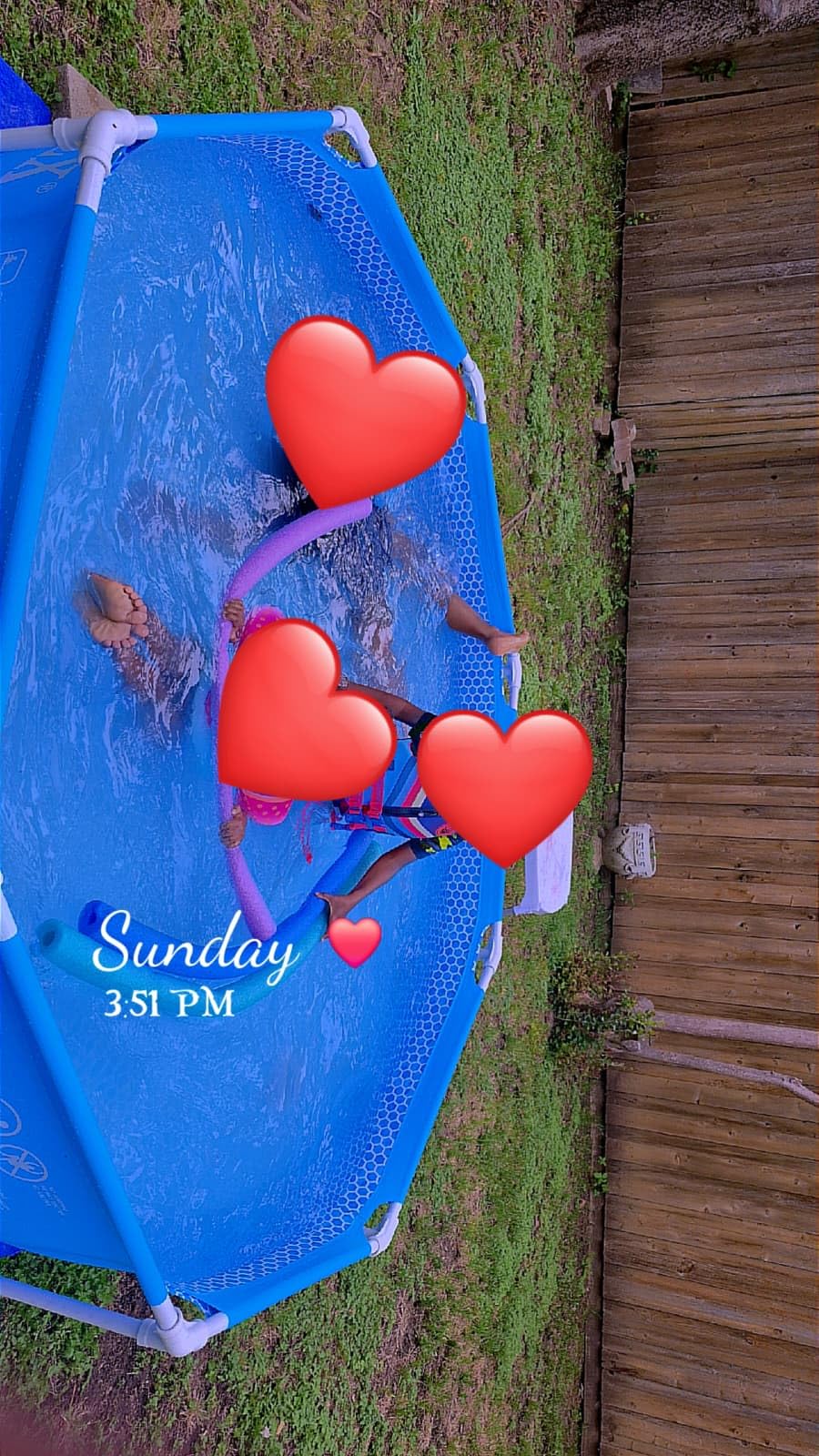 INTEX Metal Frame 8ft x 20in Round Above Ground Swimming Pool customer photo 1