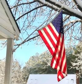 Grace Alley Flag Pole Tangle Free Spinning 6 Ft Flagpole - Wind Resistant and Rust Proof Black Aluminum for American Flags - Residential and Commercial Grade Durability for Home and Garden and Yard customer photo 1
