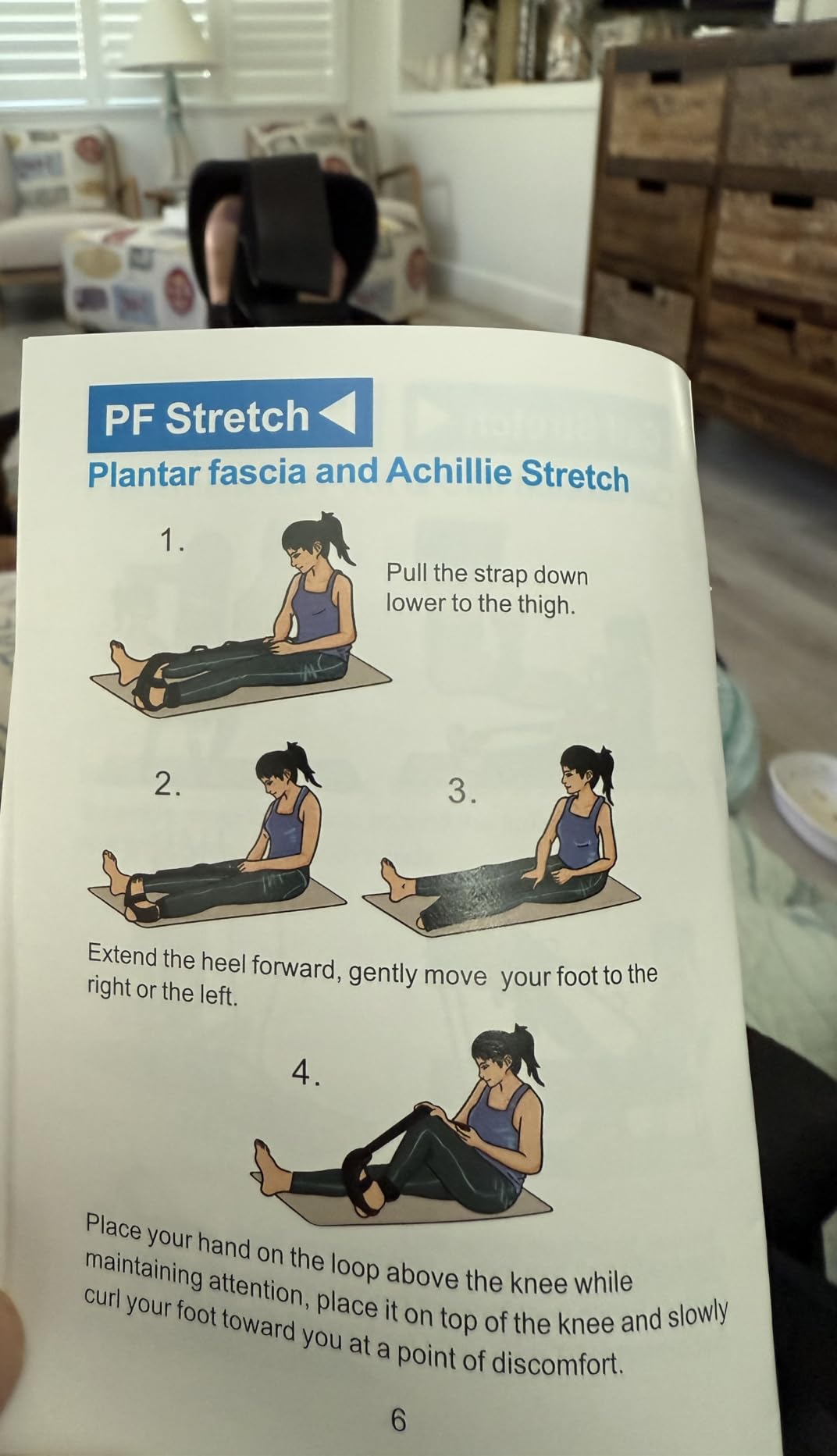 comness Foot and Calf Stretcher-Stretching Strap For Plantar Fasciitis, Heel Spurs, Foot Drop, Achilles Tendonitis & Hamstring. Yoga Foot & Leg Stretch Strap. (Black) customer photo 1