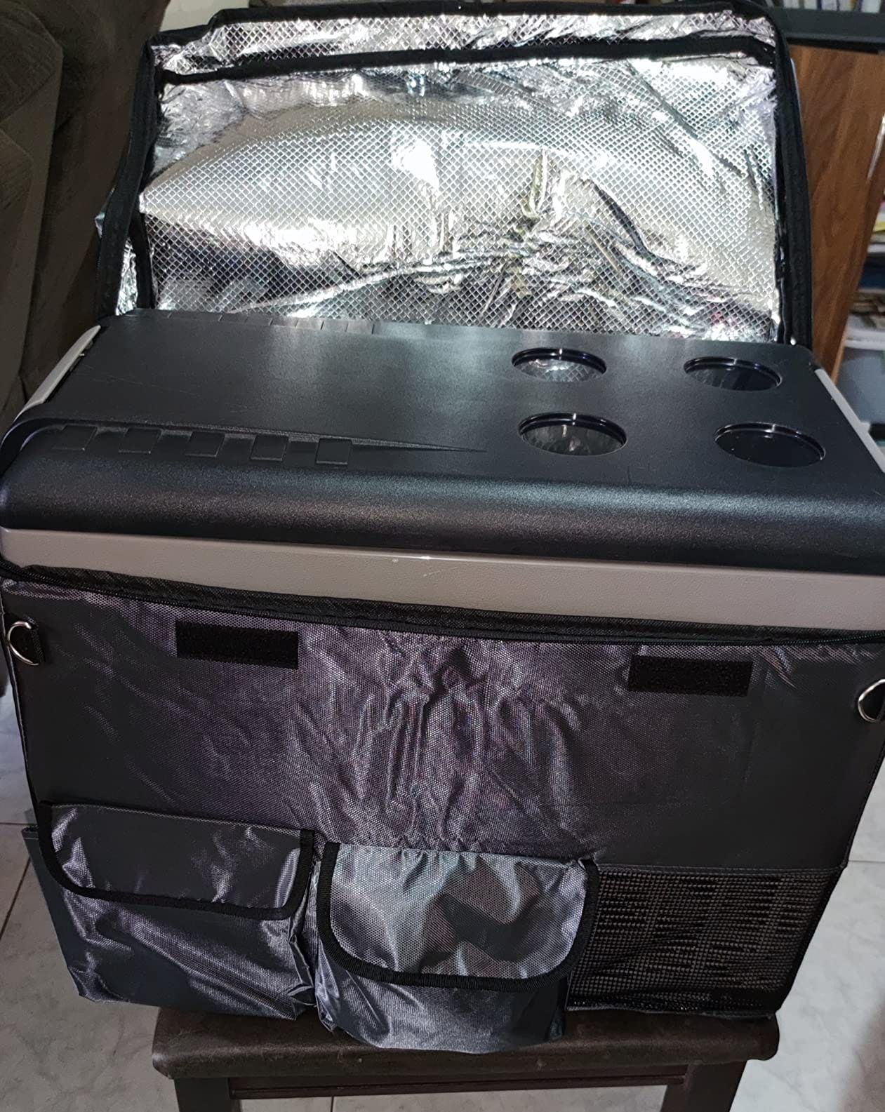 CF45 Insulated Protective Cover Insulated Transit Bag for Alpicool CF45, Euhomy 45Liter(48qt), AstroAI 48 Quart, VBENLEM 45L(48qt) Car Refrigerator customer photo 1