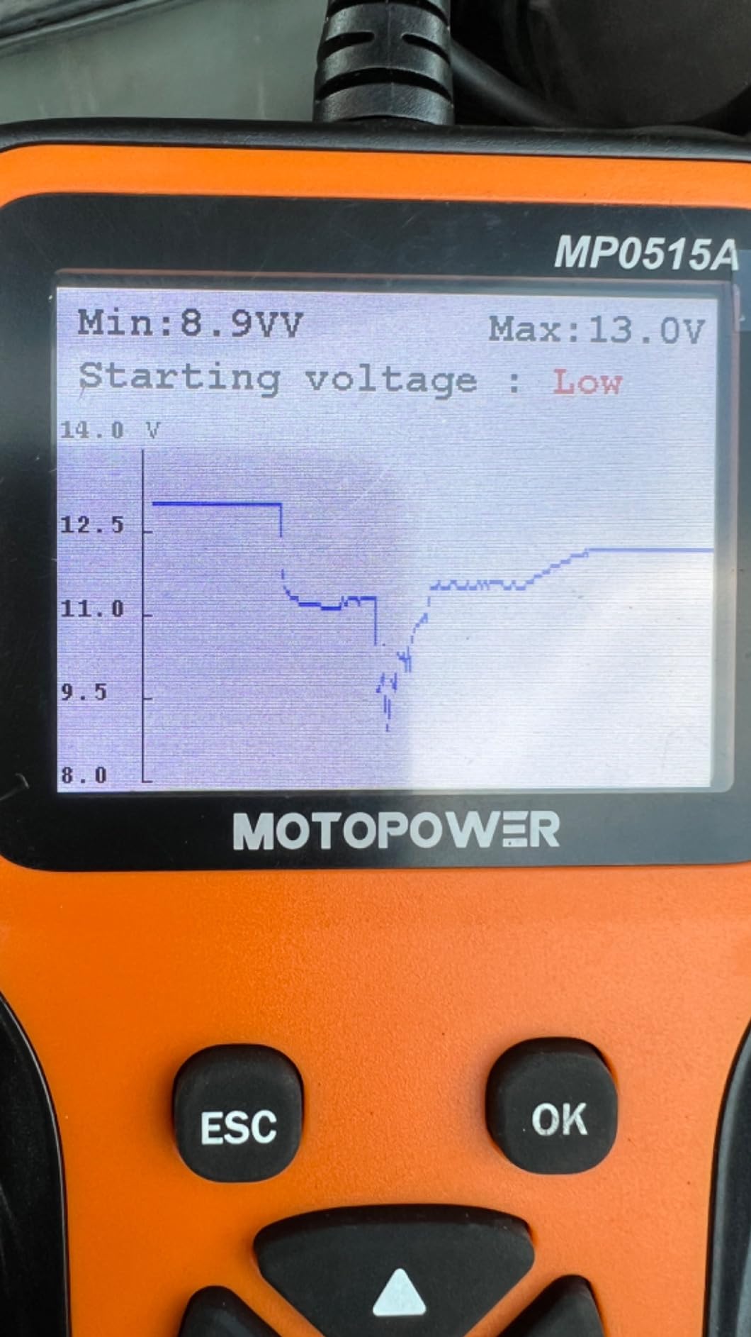 MOTOPOWER MP0515A 12V Car Battery Tester Automotive 100-2000 CCA Battery Load Tester Auto Cranking and Charging System Tester customer photo 1