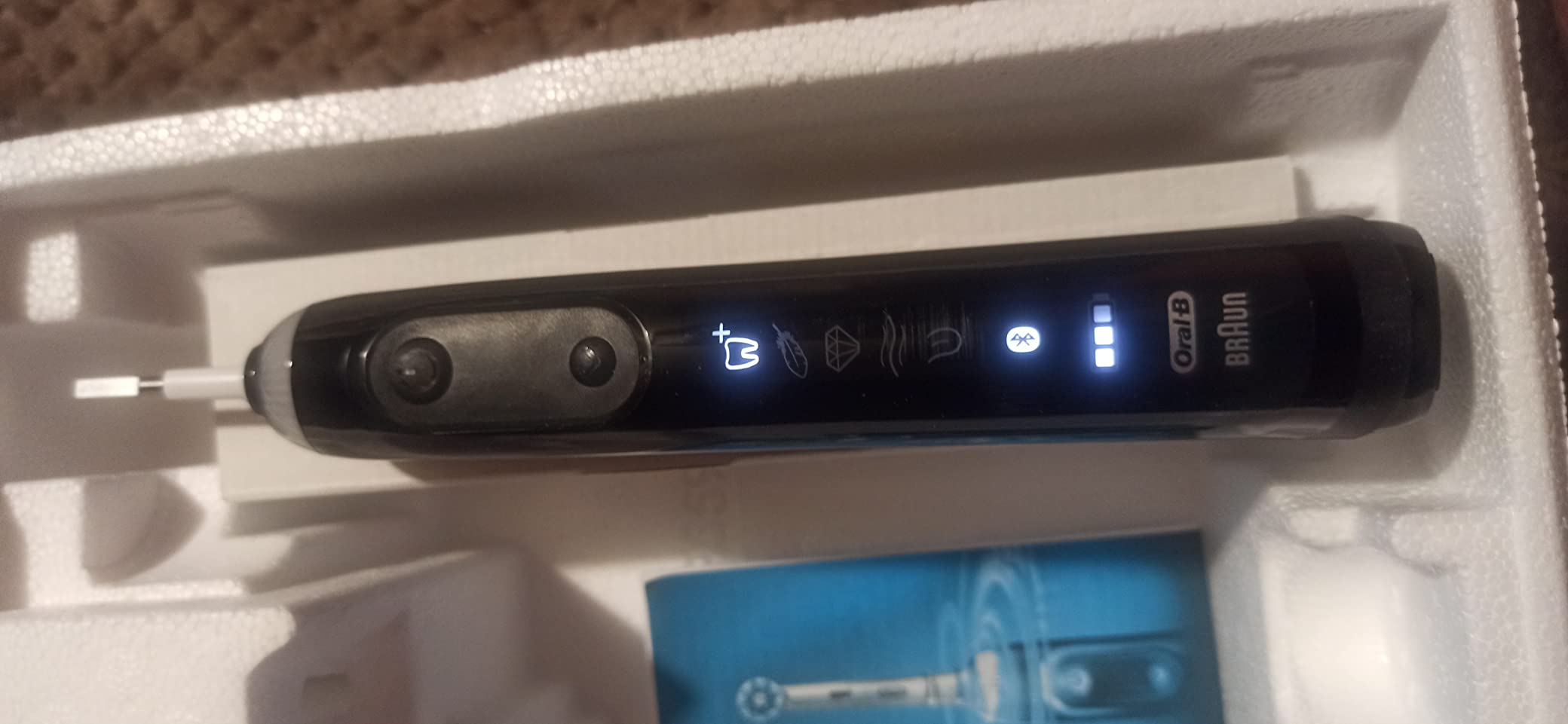Oral-B Pro Smart Limited Power Rechargeable Electric Toothbrush with (2) Brush Heads and Travel Case, White customer photo 1
