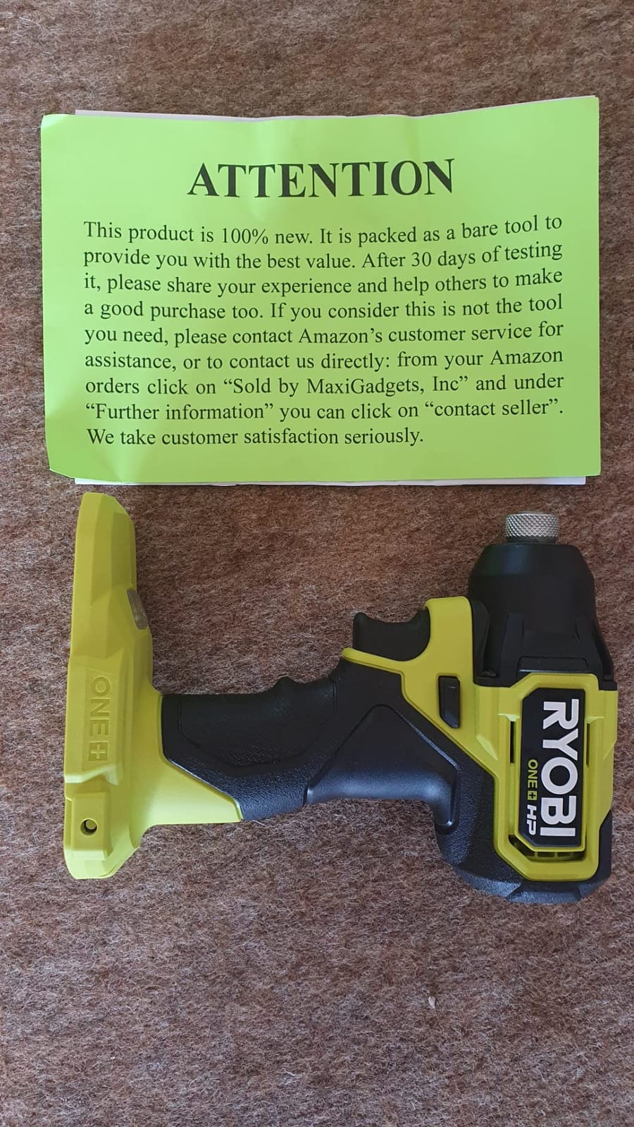 Ryobi ONE+ HP 18V Cordless Compact Brushless 1/4
