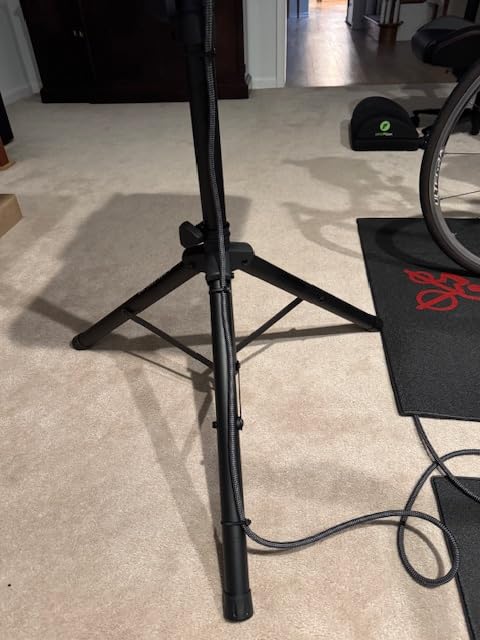 KOM Cycling Media Display - Indoor Cycling Desk for Bicycle Trainer - Bike Desk Creates Rad Indoor Cycling Pain Cave - Perfect for Displaying Zwift, TR, and Wahoo SUF! customer photo 2