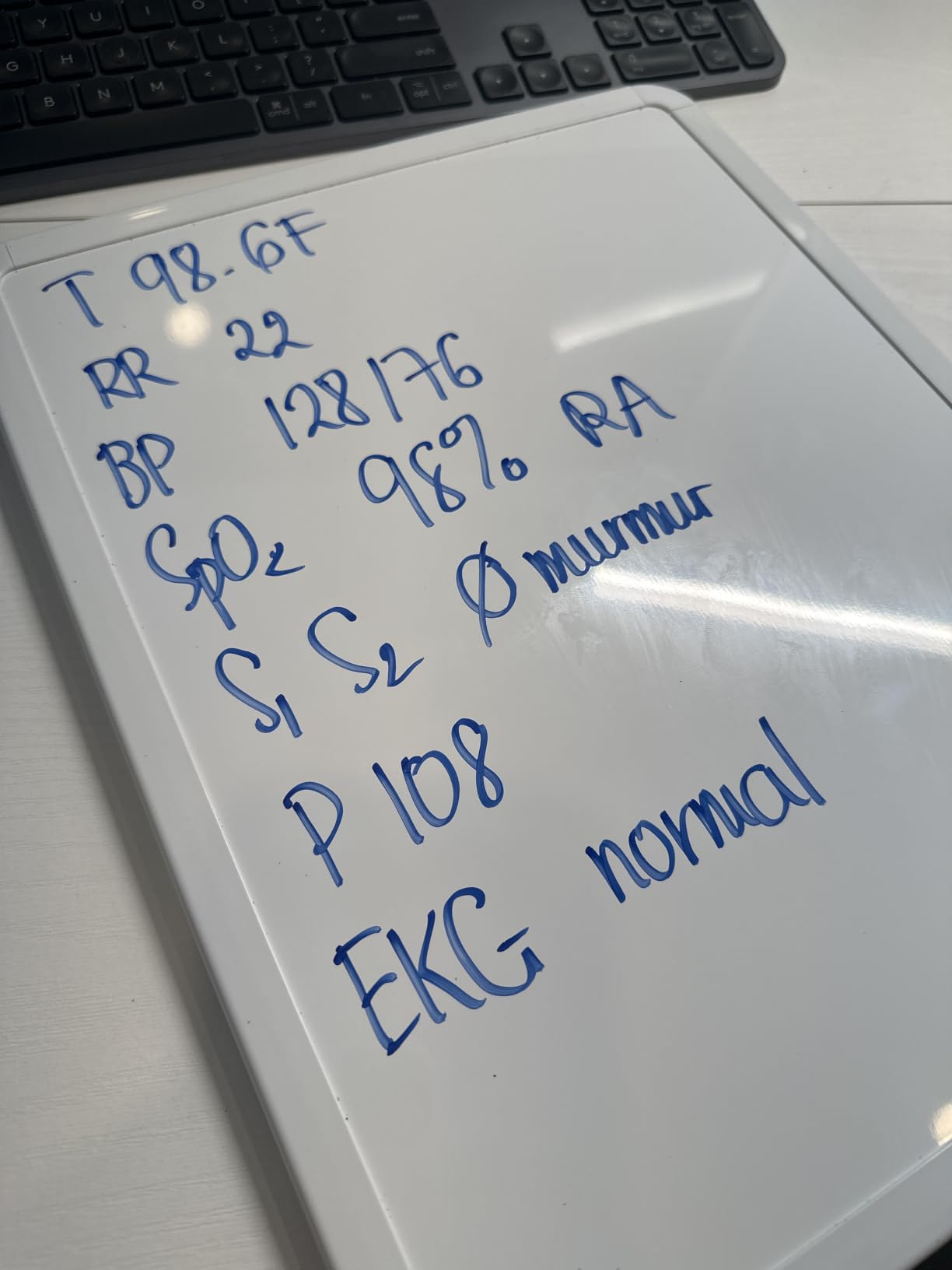 Mr. Pen- Dry Erase Board, 14” x 11”, White Frame | Includes Black Dry Erase Marker, Small Mini White Board for Students, Fridge, Wall, Locker, Double Sided Tapes Included customer photo 1