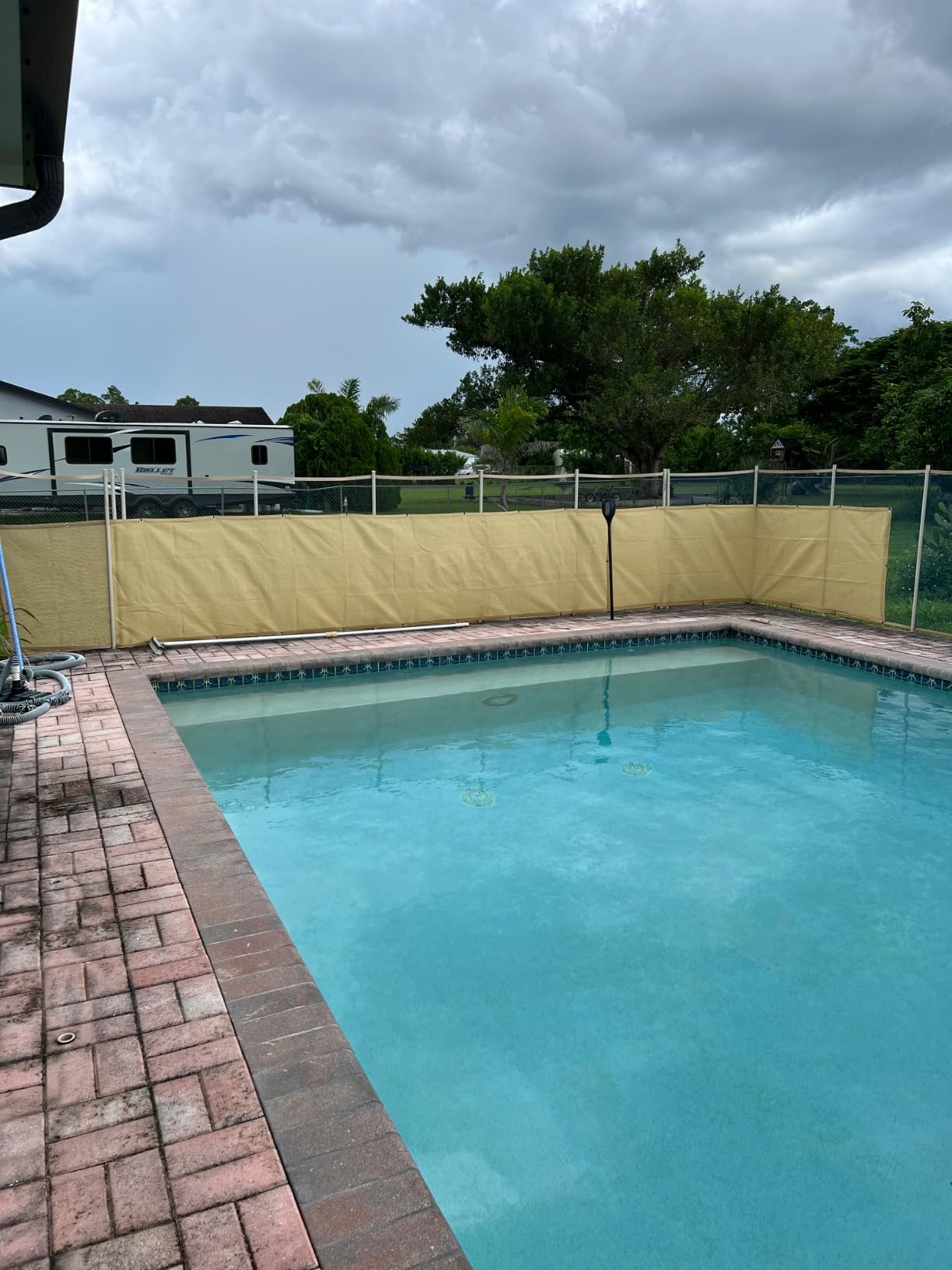 SUNLAX 3'x10' Black Balcony Privacy Screen Fence Windscreen 90% UV Block customer photo 2