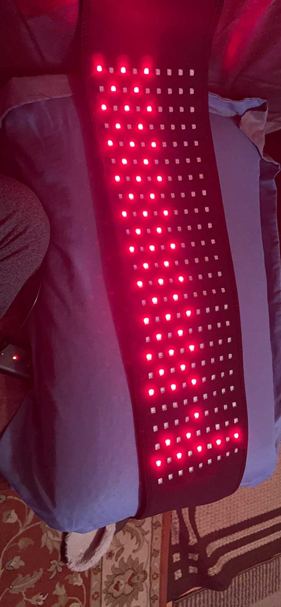 DGXINJUN Red Light Therapy Belt for Body, Infrared Light Therapy Wrap, Wearable Light Wrap for Lower Back Pain Relief Waist Belly Joint Muscle with 216 LEDs customer photo 1