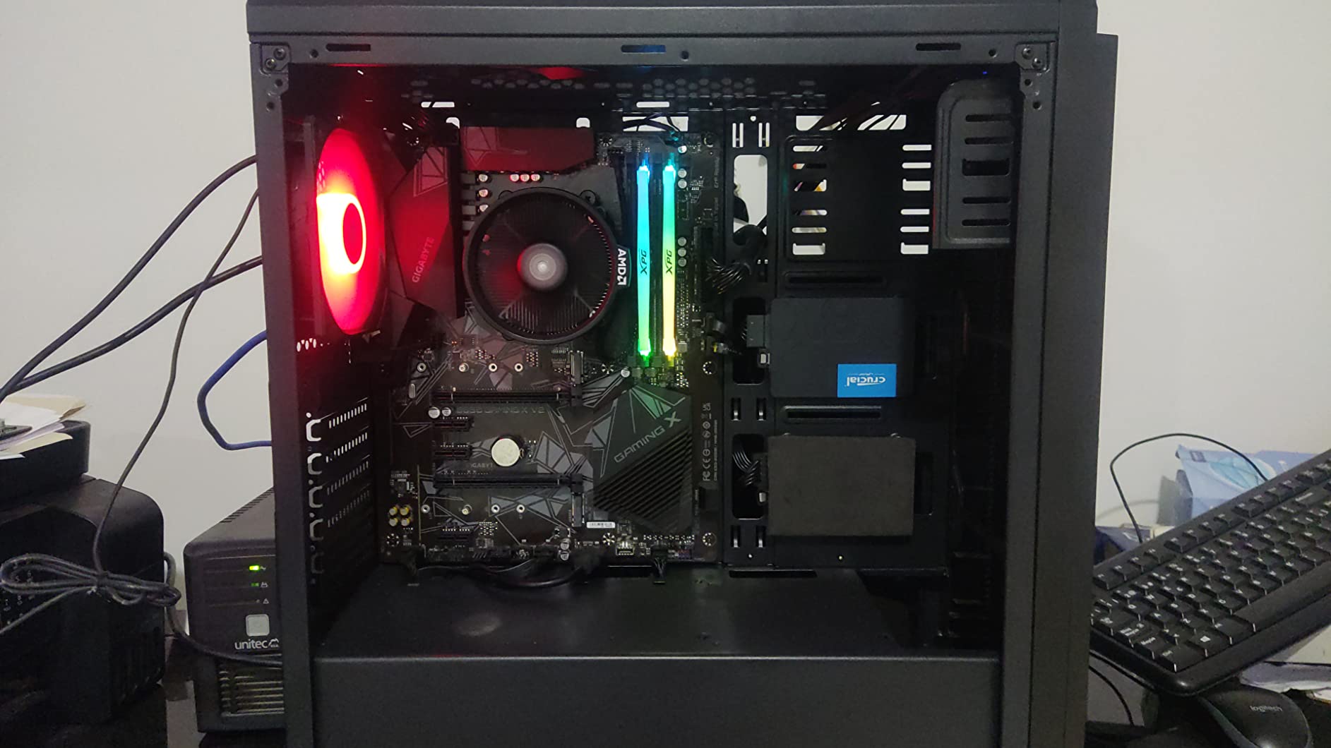 GIGABYTE B550 Gaming X V2 AMD AM4 ATX Motherboard, Supports Ryzen 5000/4000/3000 Series Processors, DDR4, 10+3 Power Phase, 2X M.2, PCIe 4.0, Front USB-C, GbE LAN, Q-Flash Plus, RGB Fusion customer photo 2