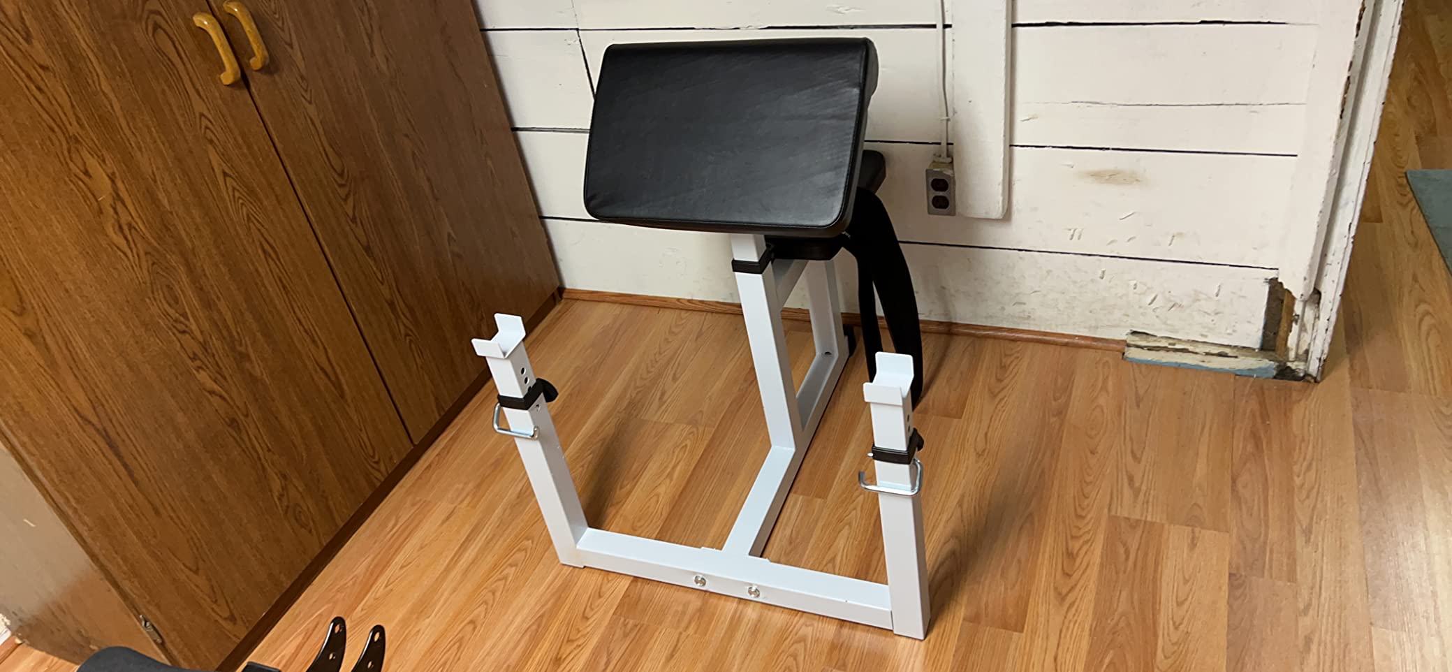 ANT MARCH Preacher Curl Weight Bench, Strength Training Max load 450LBS | Home Gym Fitness Equipment, Seated Arm Isolated Barbell Dumbbell Bicep Station customer photo 1