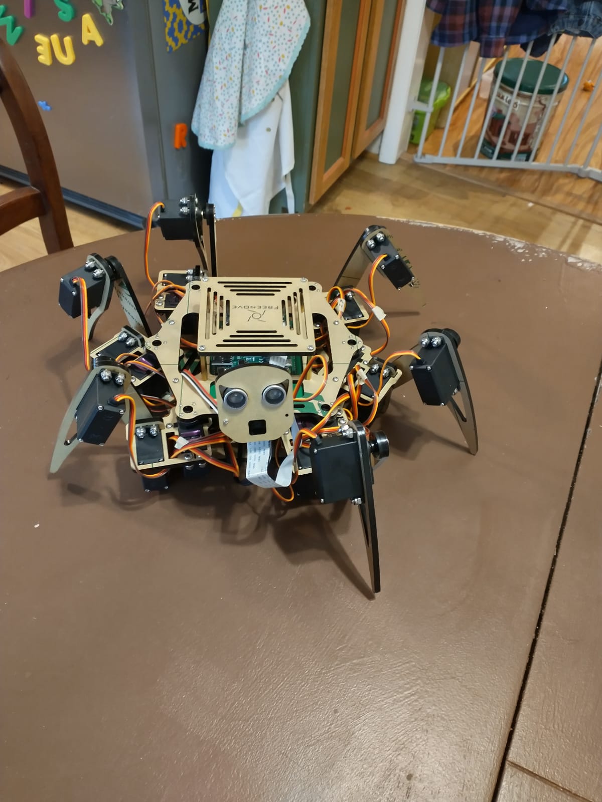 Freenove Big Hexapod Robot Kit for Raspberry Pi 5 4 B 3 B+ Zero 2 W, Walking, Self Balancing, Face Recognition, Ultrasonic Ranging, App Control, Camera, Servo (Raspberry Pi NOT Included) customer photo 2