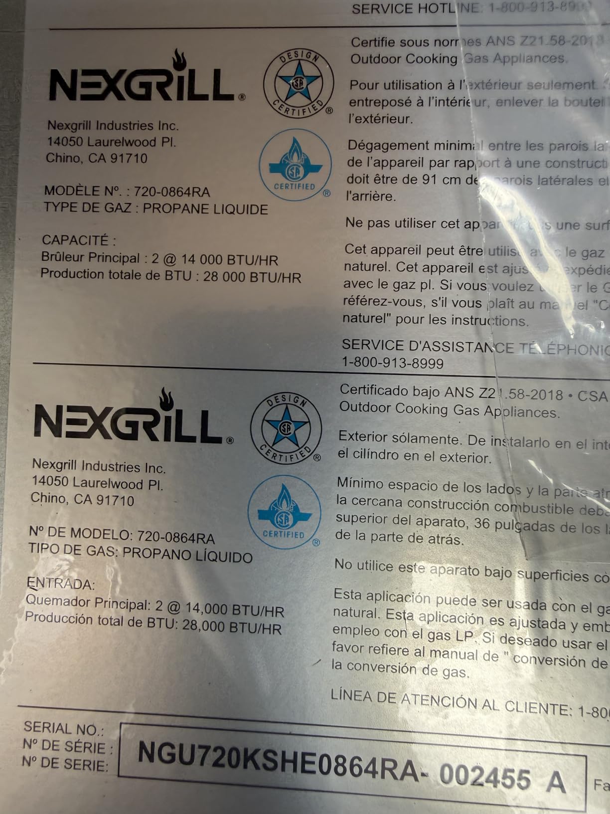 Nexgrill Deluxe 2-Burner Gas Grill, Compact with Foldable Shelves & 2 Hooks customer photo 2