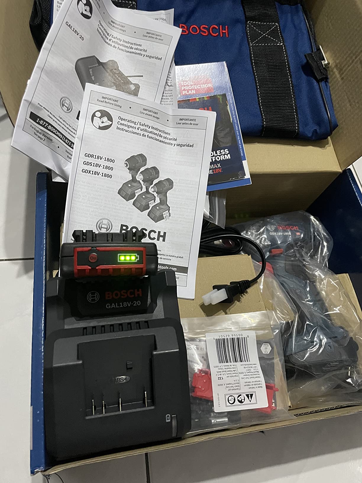 Bosch GDX18V-1800B12 18V Two-In-One 1/4 In. and 1/2 In. Bit/Socket Impact Driver/Wrench Kit with 2 Ah Standard Power Battery customer photo 1