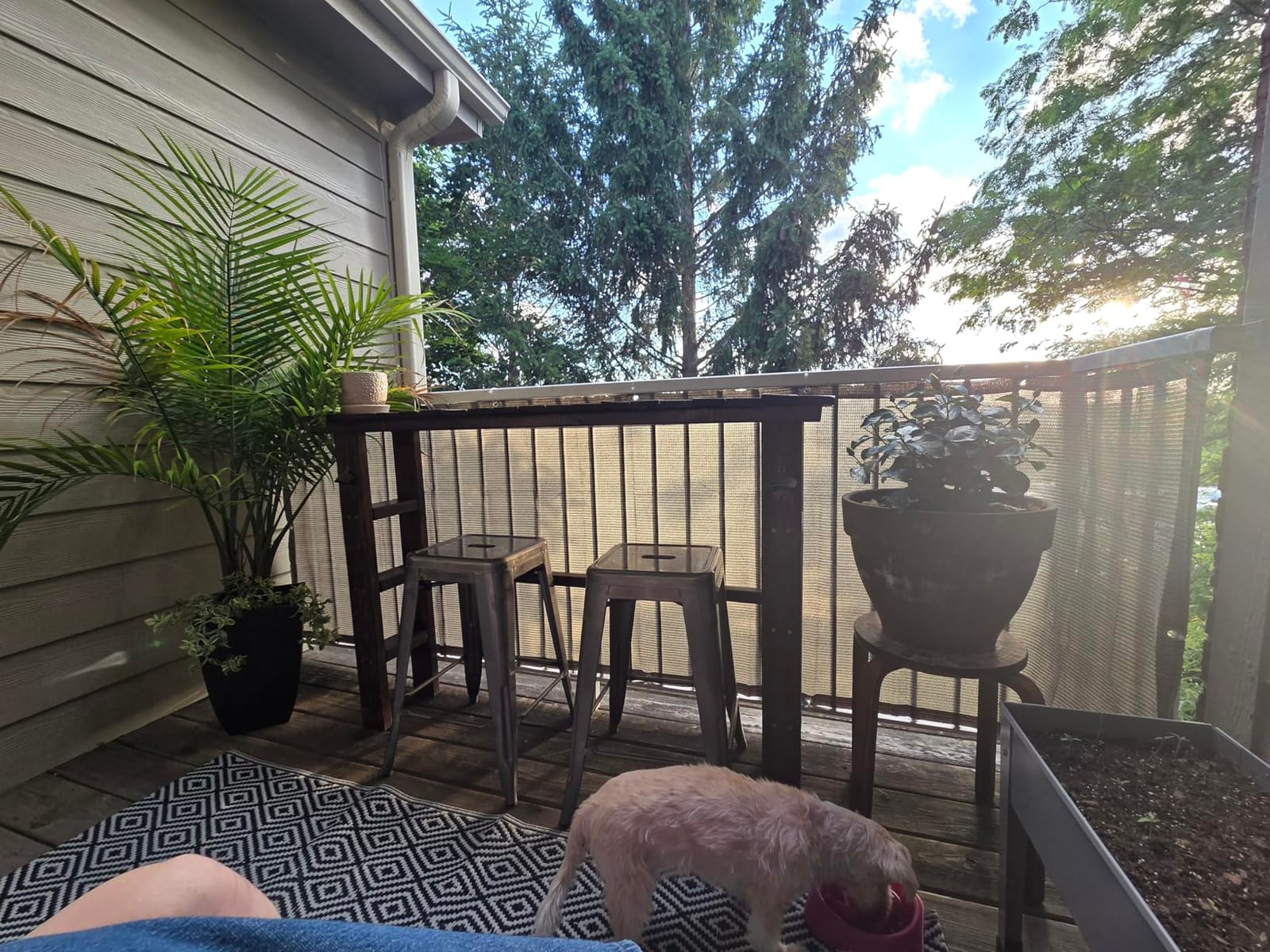 SUNNY GUARD 3' x 10' Balcony Privacy Screen, HDPE Patio Railing Cover Fence customer photo 2