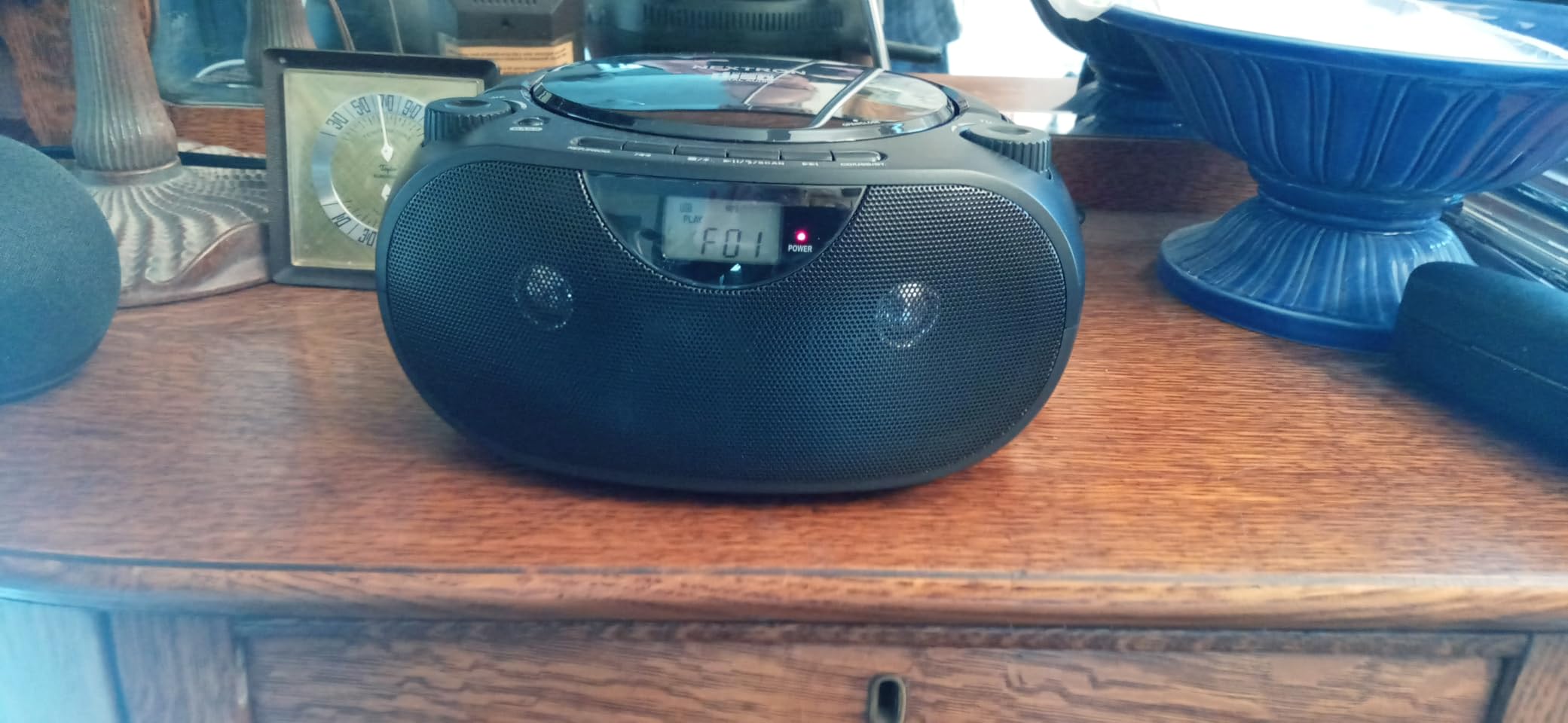 Nextron Portable CD Player Boombox with Bluetooth, AM/FM Radio & USB customer photo 2