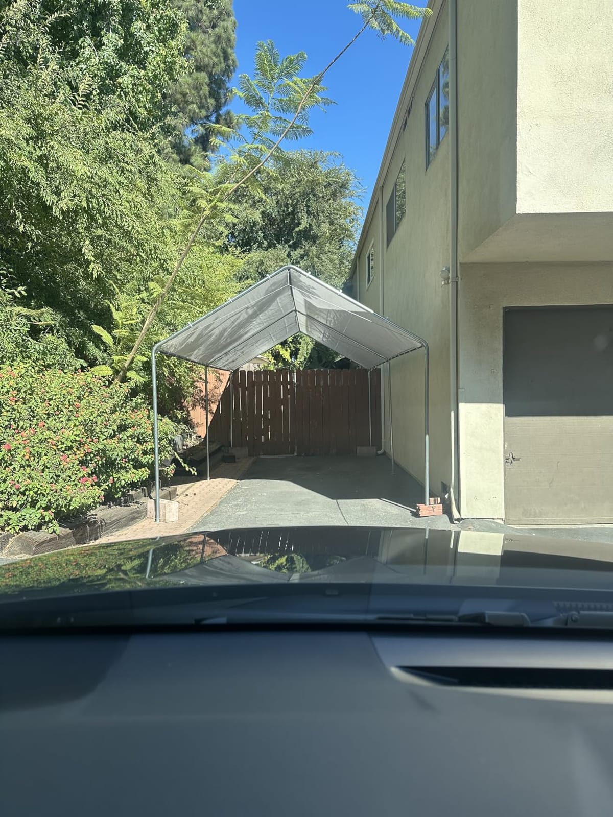 Outsunny 10'x20' Carport Outdoor Heavy Duty Galvanized Car Canopy Gray customer photo 1