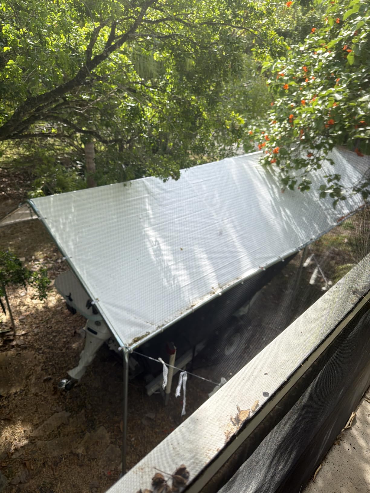Outsunny 10'x20' Carport Outdoor Heavy Duty Galvanized Car Canopy Gray customer photo 2