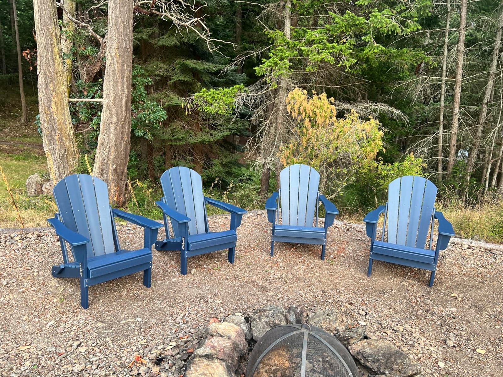 WO Home Furniture Laguna Folding Adirondack Chair, Black customer photo 2